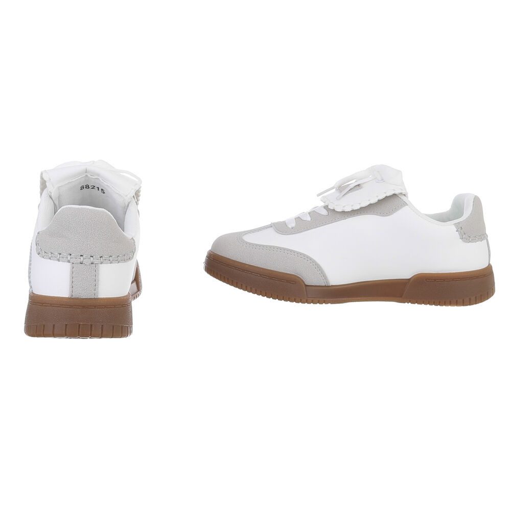 Ital-Design Damen Low-Top Freizeit Sneaker (88828535) Flach Sneakers Low in Weiß – Bild 5 von 5
