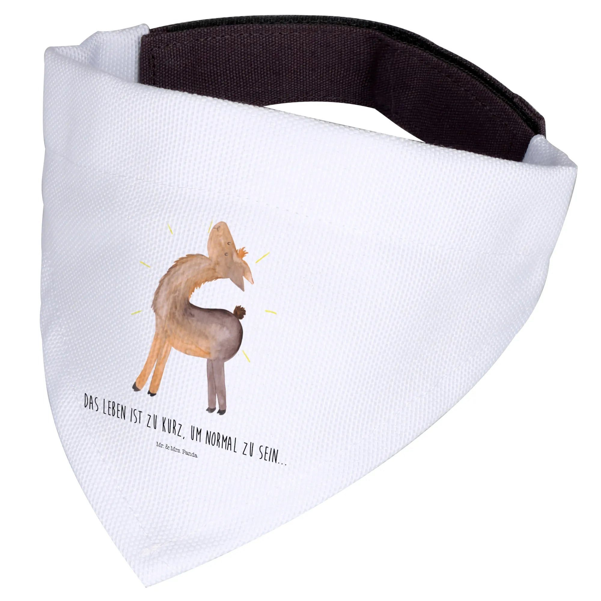 Thumbnail - Mr. & Mrs. Panda Hundefliege Lama Stolz - Weiß - Geschenk, Family, Freundin, Tuch, Alpaka, Hundeha, Polyester, Kuschelig...