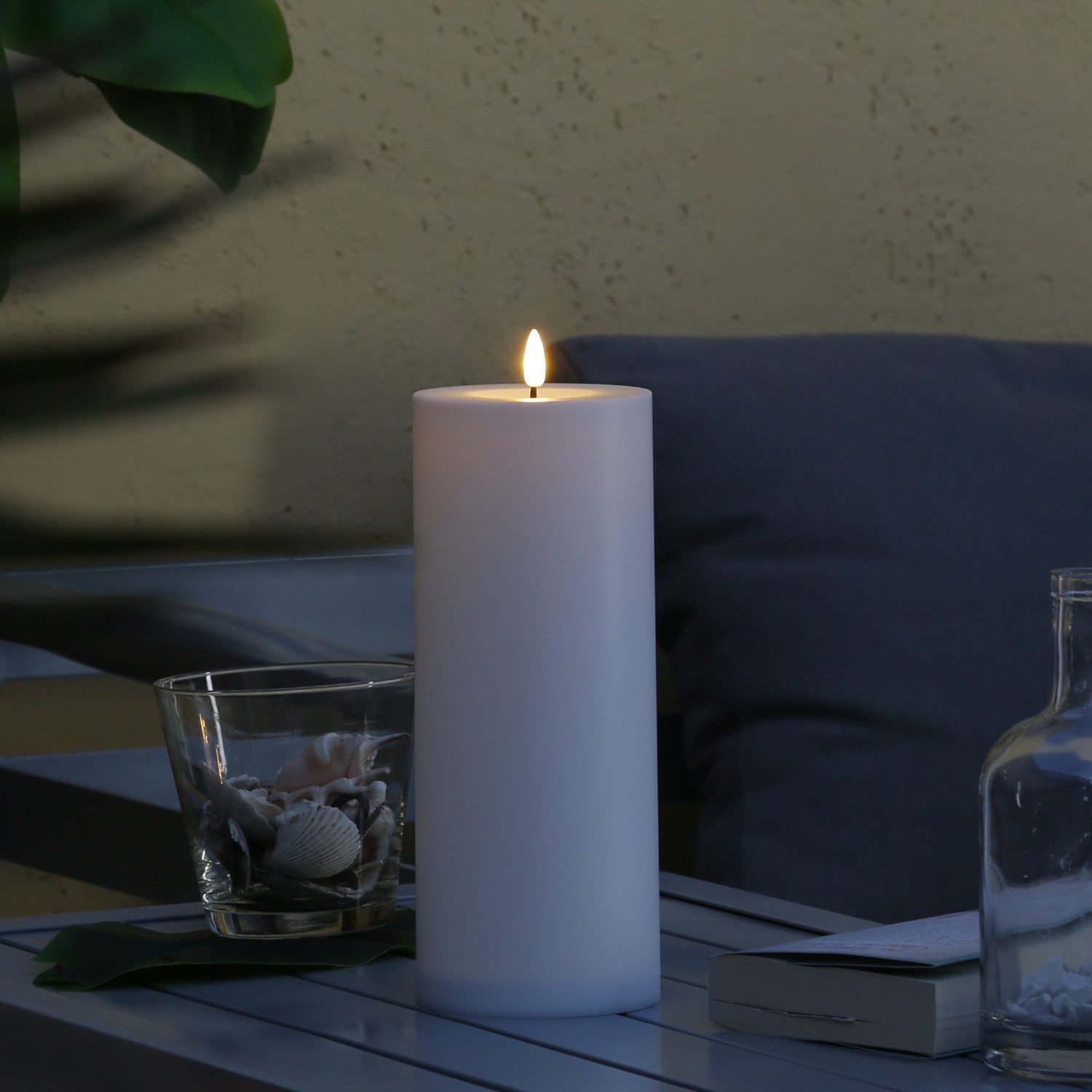 MARELIDA LED-Kerze XXL LED Kerze für Außen Outdoorkerze H: 27,5cm D: 10cm T günstig online kaufen