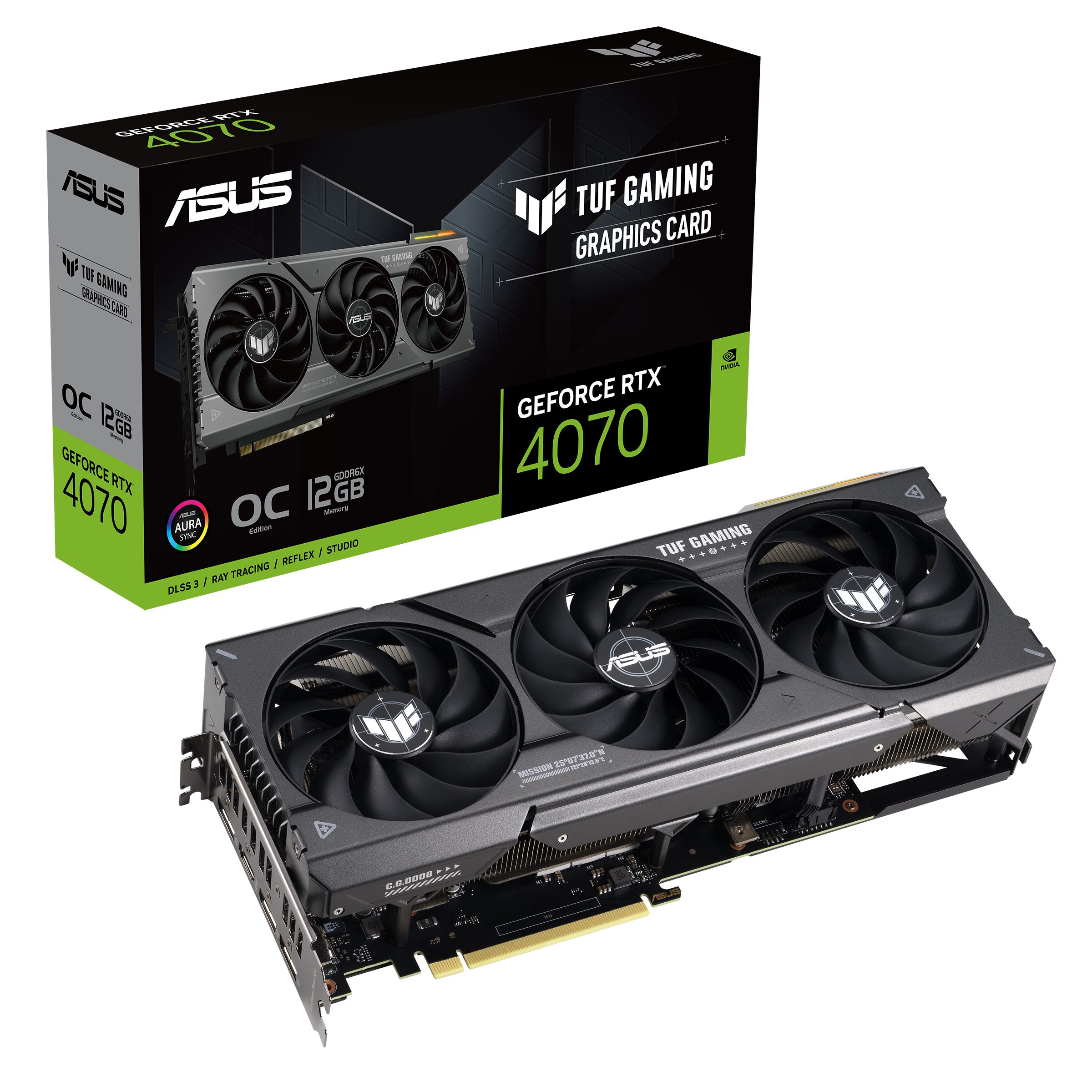 Asus TUF-RTX4070-O12G-GAMING Grafikkarte (12 GB, GDDR6X)