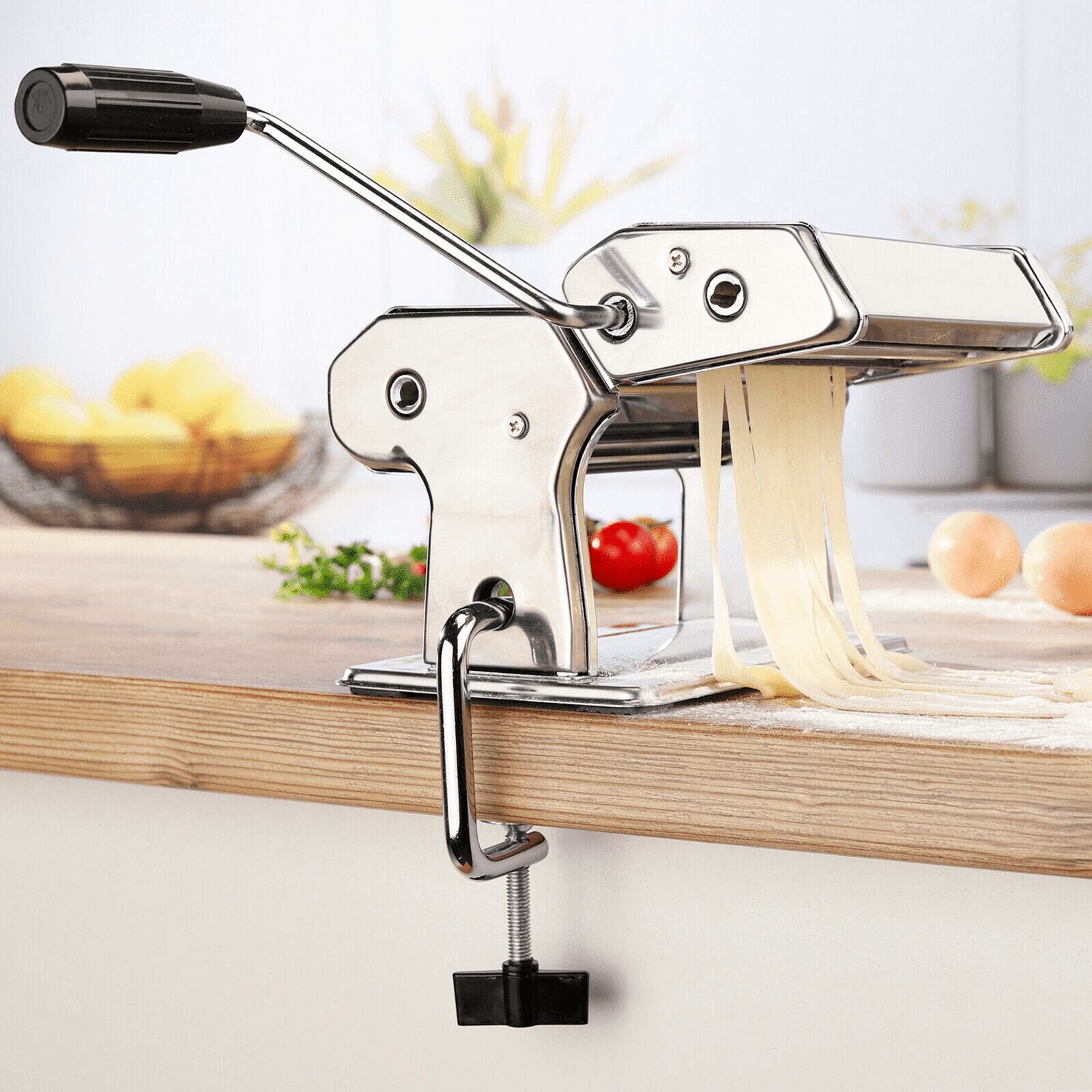Haushalt International Back-Set Nudelmaschine aus verchromten Metall