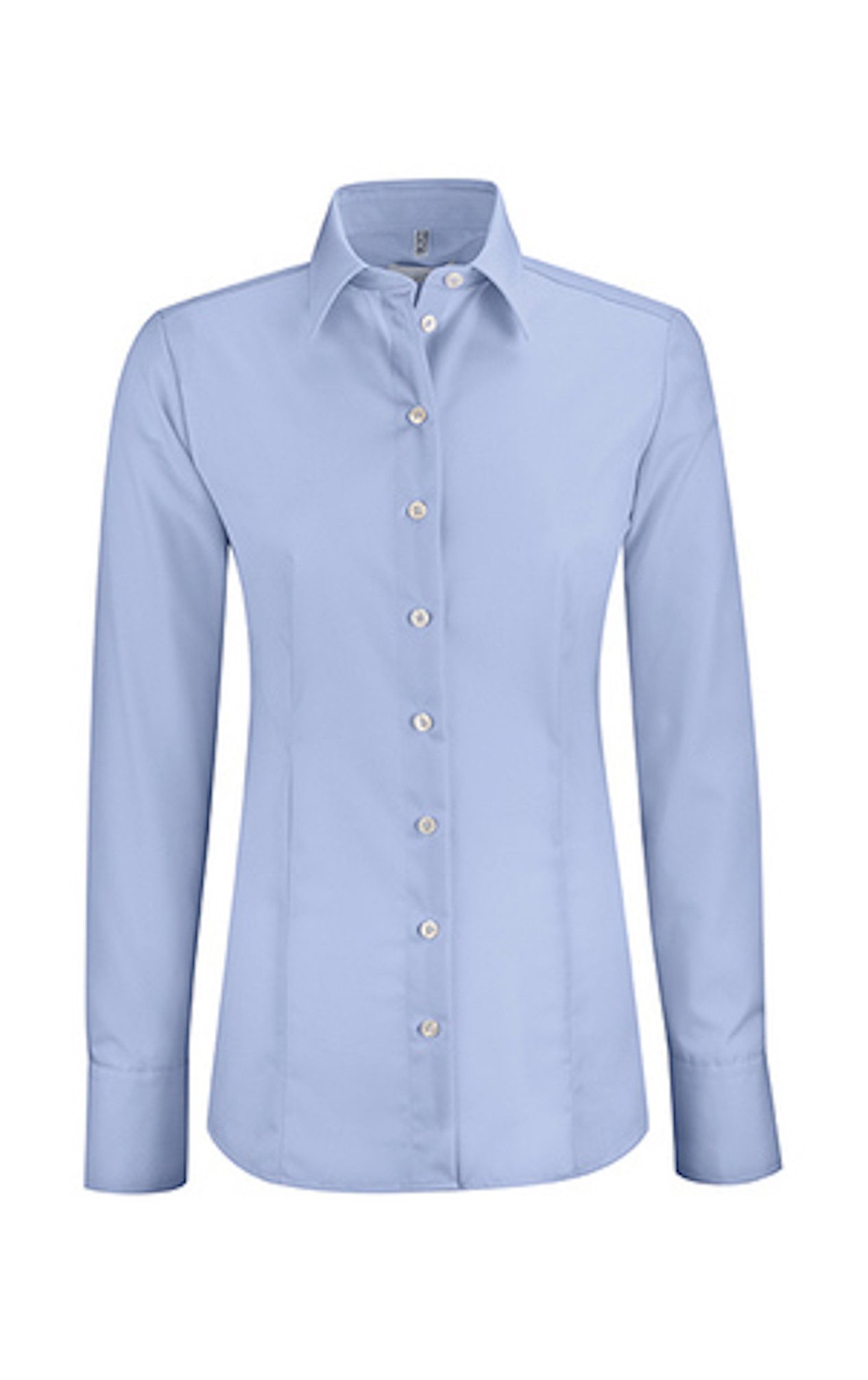 Langarmbluse Greiff LEASING Damen Business-Bluse Langarm Kent Regular Hellblau