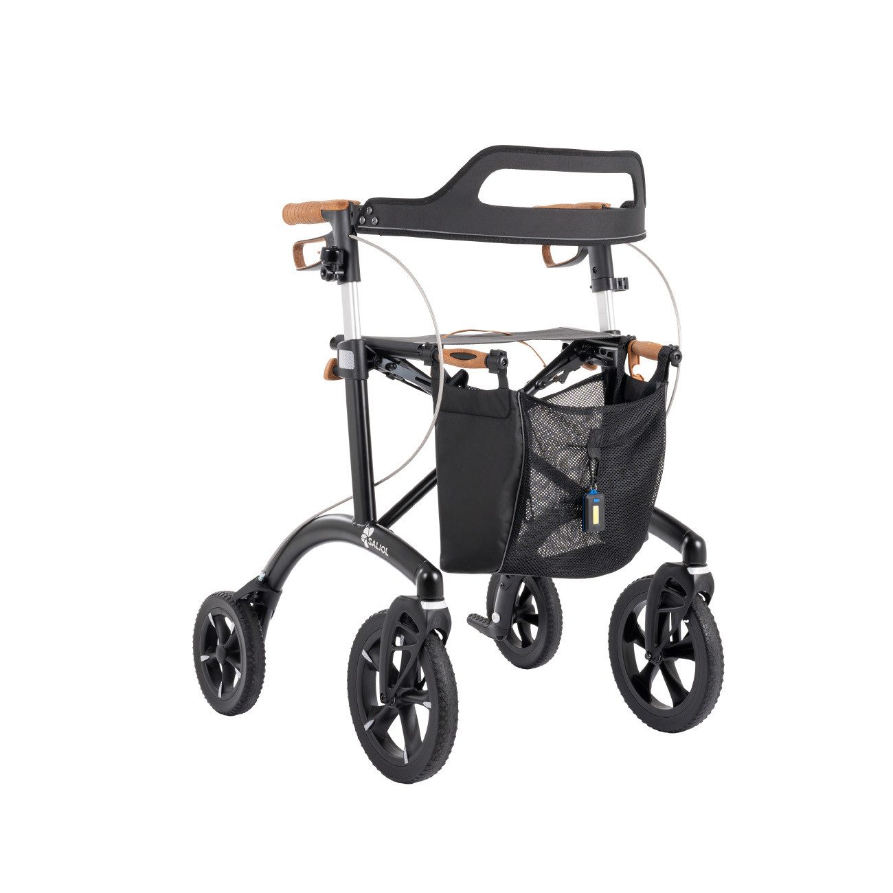 Saljol Rollator Saljol Allround Rollator mit Vollausstattung Farbe: Magic Black