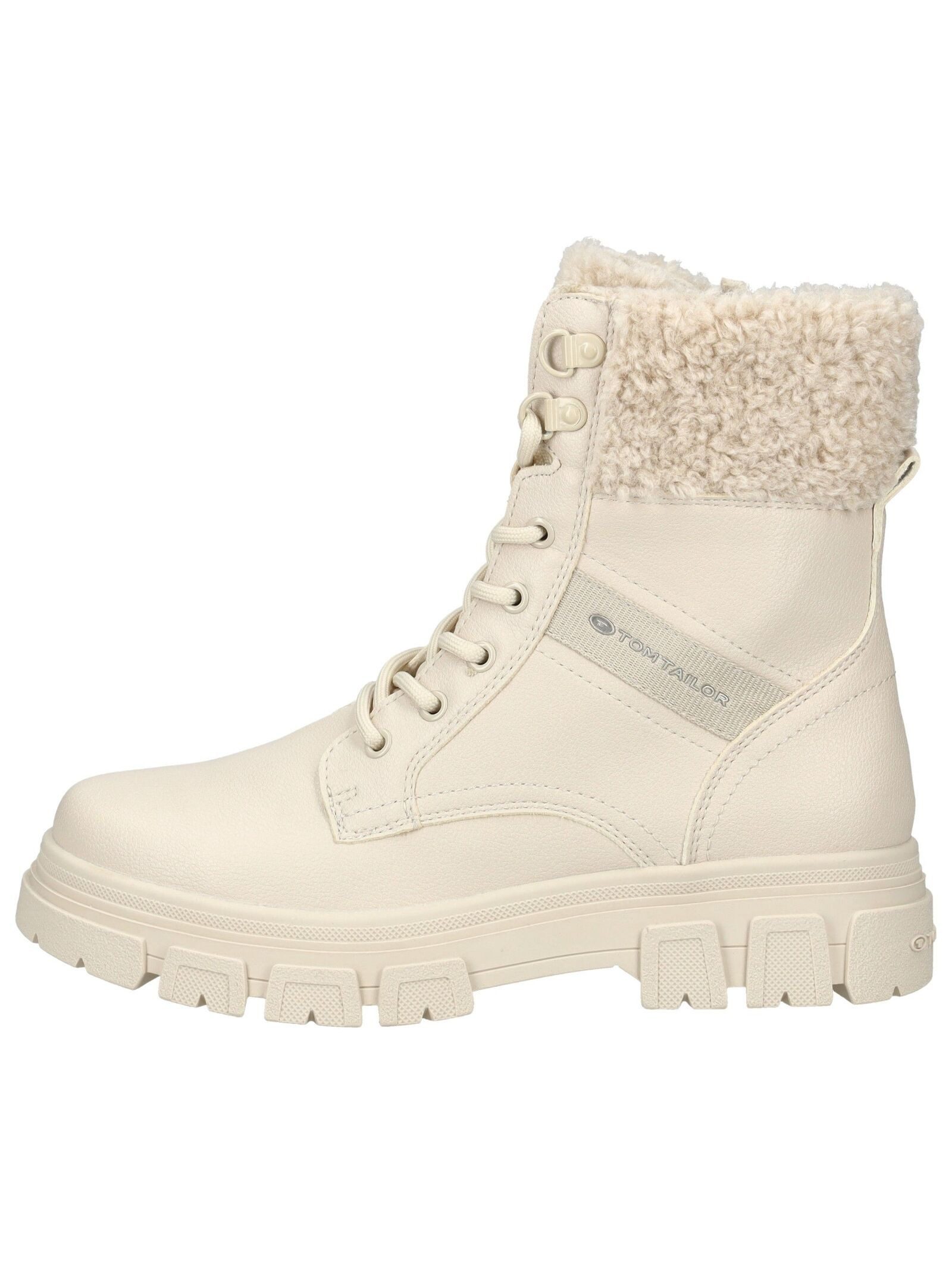 TOM TAILOR Stiefelette Lederimitat/Textil . Schnürstiefelette