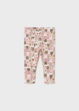 Mayoral Leggings Mayoral Leggins Gemustert (2763) in Rose und Kamel mit Elastikbund