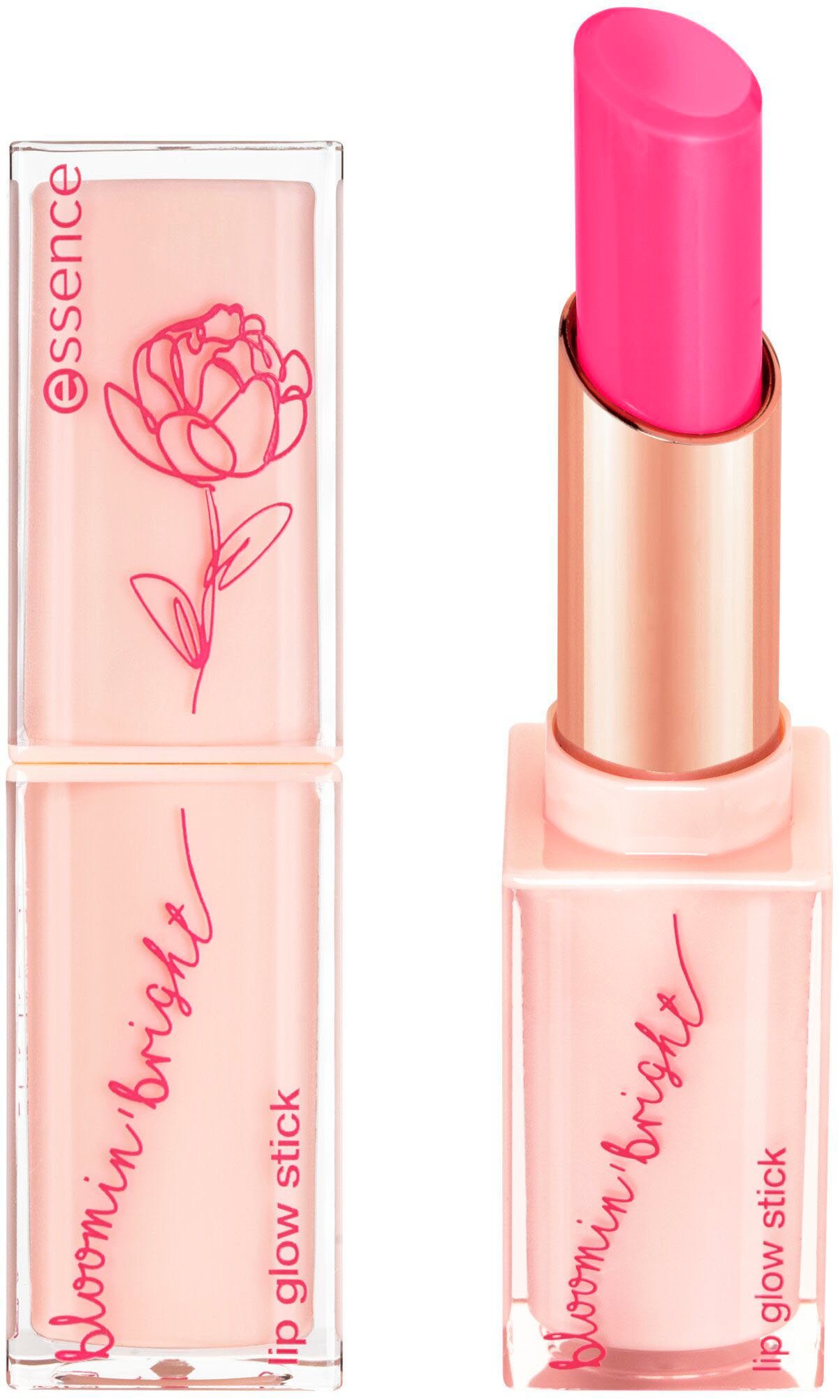 Essence Lippenbalsam bloomin' bright lip glow stick, 3-tlg.