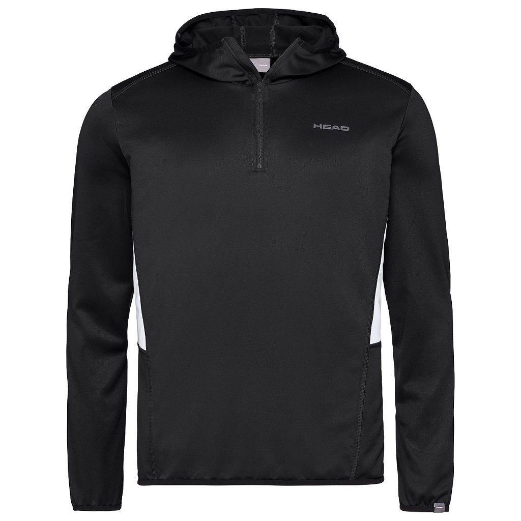 Head Kapuzenpullover Hoodie mit Kapuze Club Technical Half-Zip schwarz Herren