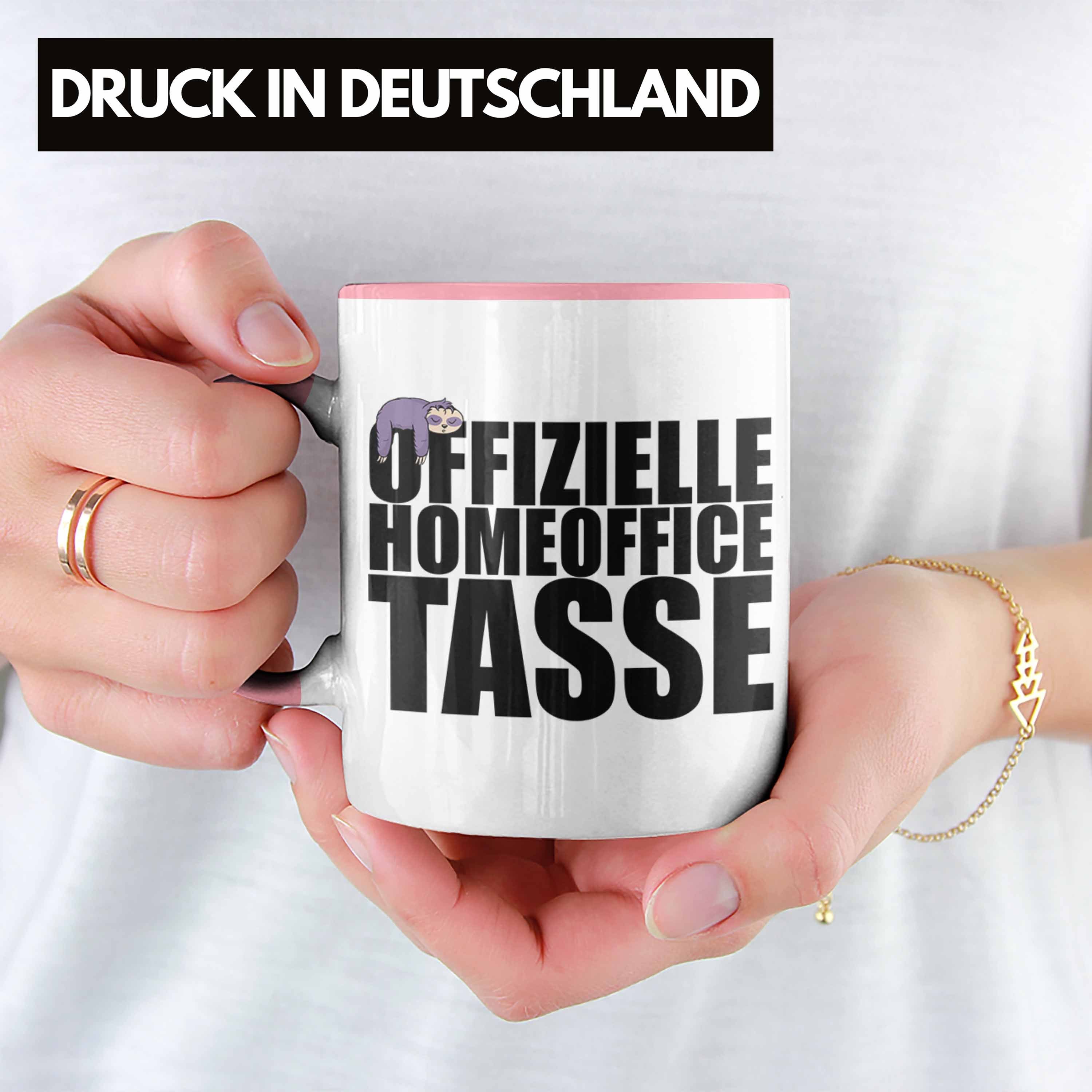 Geschenk Offizielle Tasse Lustig Faultier Homeoffice Office Spruch - Kaffetasse - Tasse Beidseitig Home Rosa Männer, Trendation Trendation Bedruckt