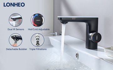 Auralum Waschtischarmatur Lonheo Infrarot Sensor Wasserhahn Bad Automatische Waschtischarmatur