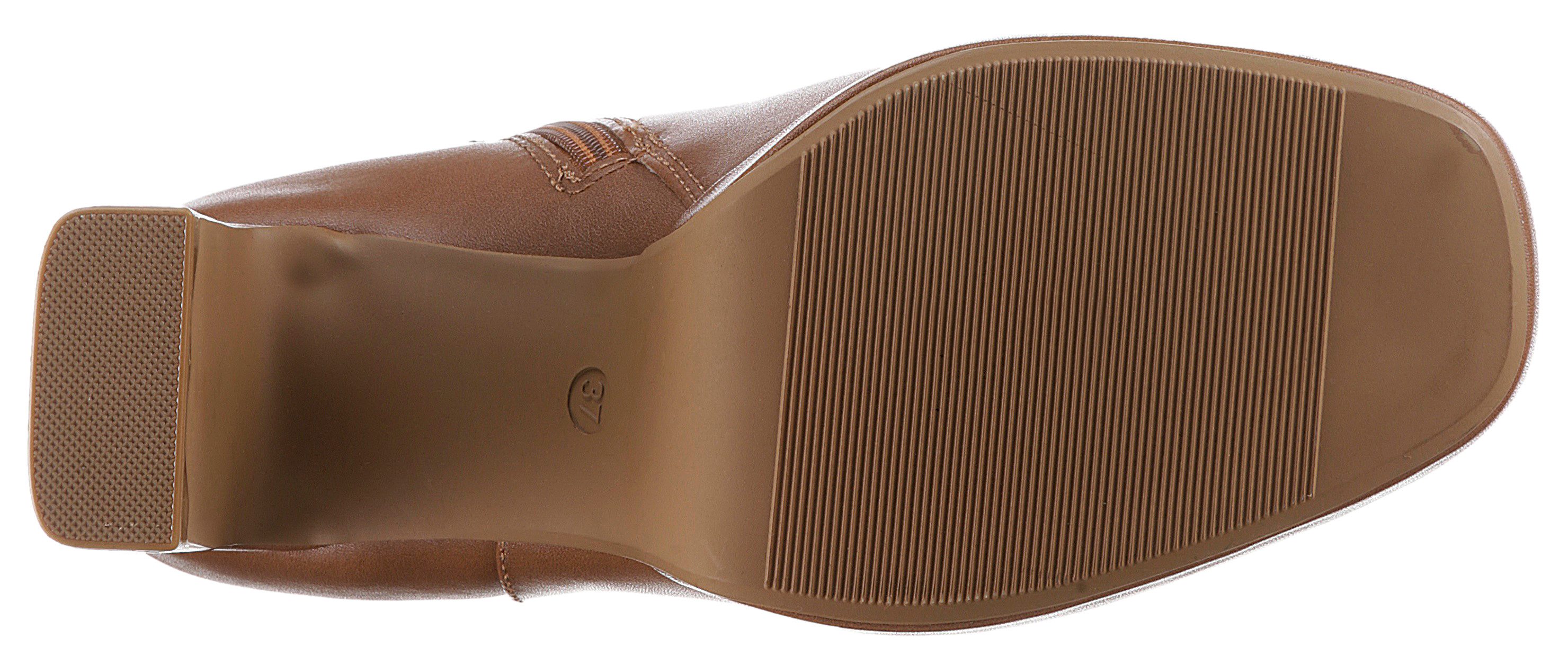 Aniston SHOES Stiefelette Stiletto, Ankle Boots, mit Blockabsatz