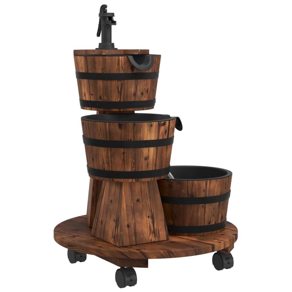 vidaXL Wasserfall Gartenbrunnen mit Rollen und günstig online kaufen