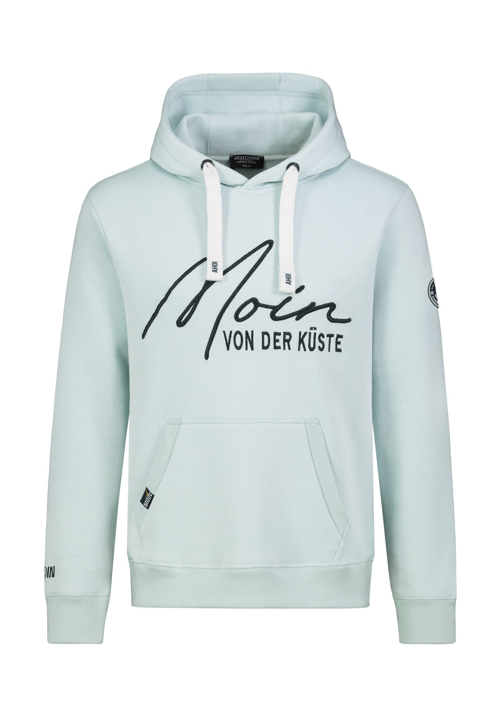 Eight2Nine Kapuzenpullover Herren Hoodie Küstenprint Sweater, Kapuzensweats günstig online kaufen
