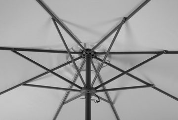 Schneider Schirme Marktschirm Harlem, Durchmesser 270 cm, silbergrau, rund, ohne Schirmständer