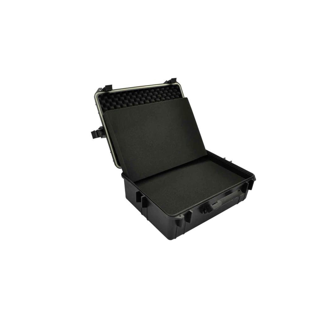 vidaXL Werkzeugbox Transportkoffer Schwarz mit Schaumstoff 35 L Fassungsvermögen