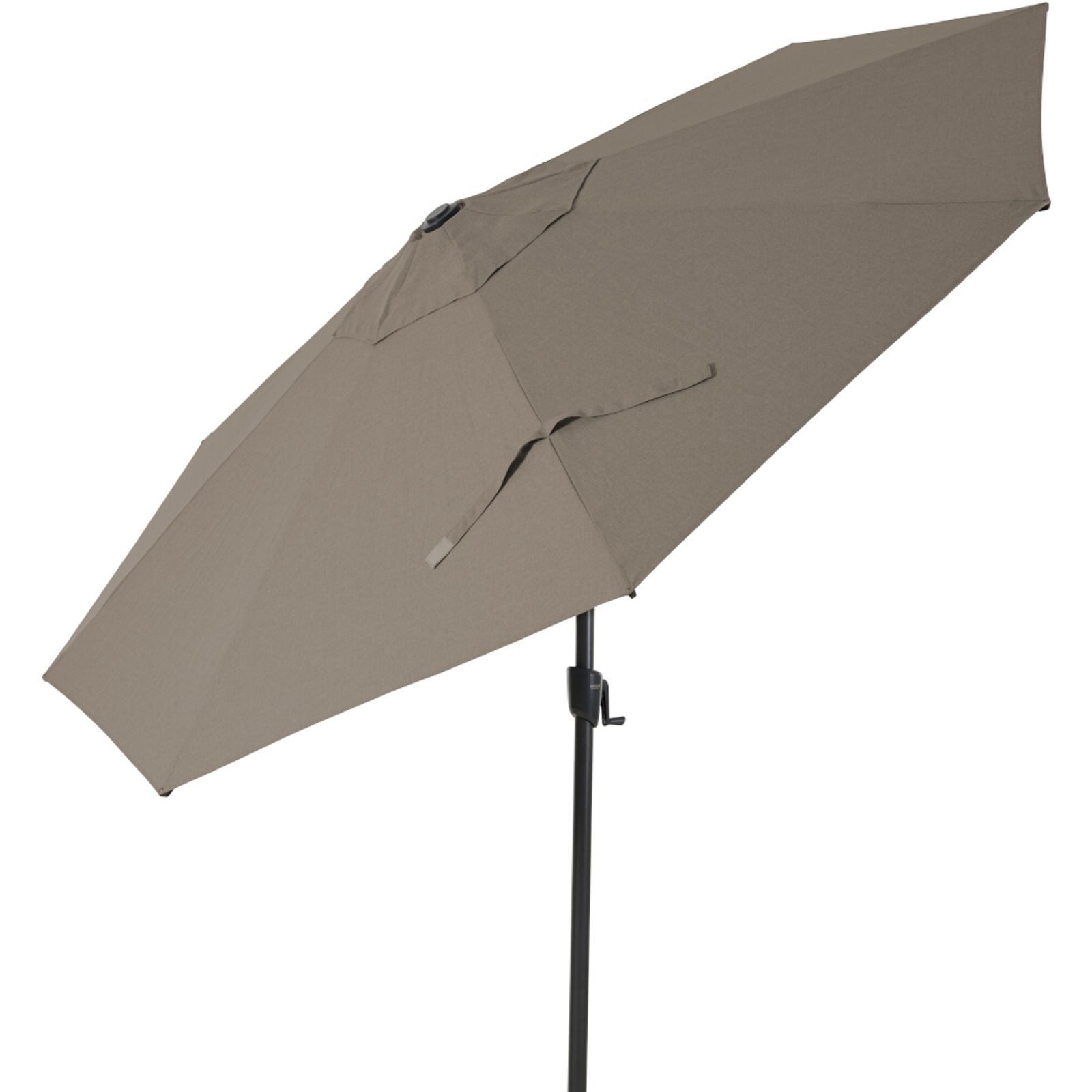Siena Garden Sonnenschirm PINO Sonnenschirm Ø 300 cm taupe-meliert – Alu Mittelstockschirm