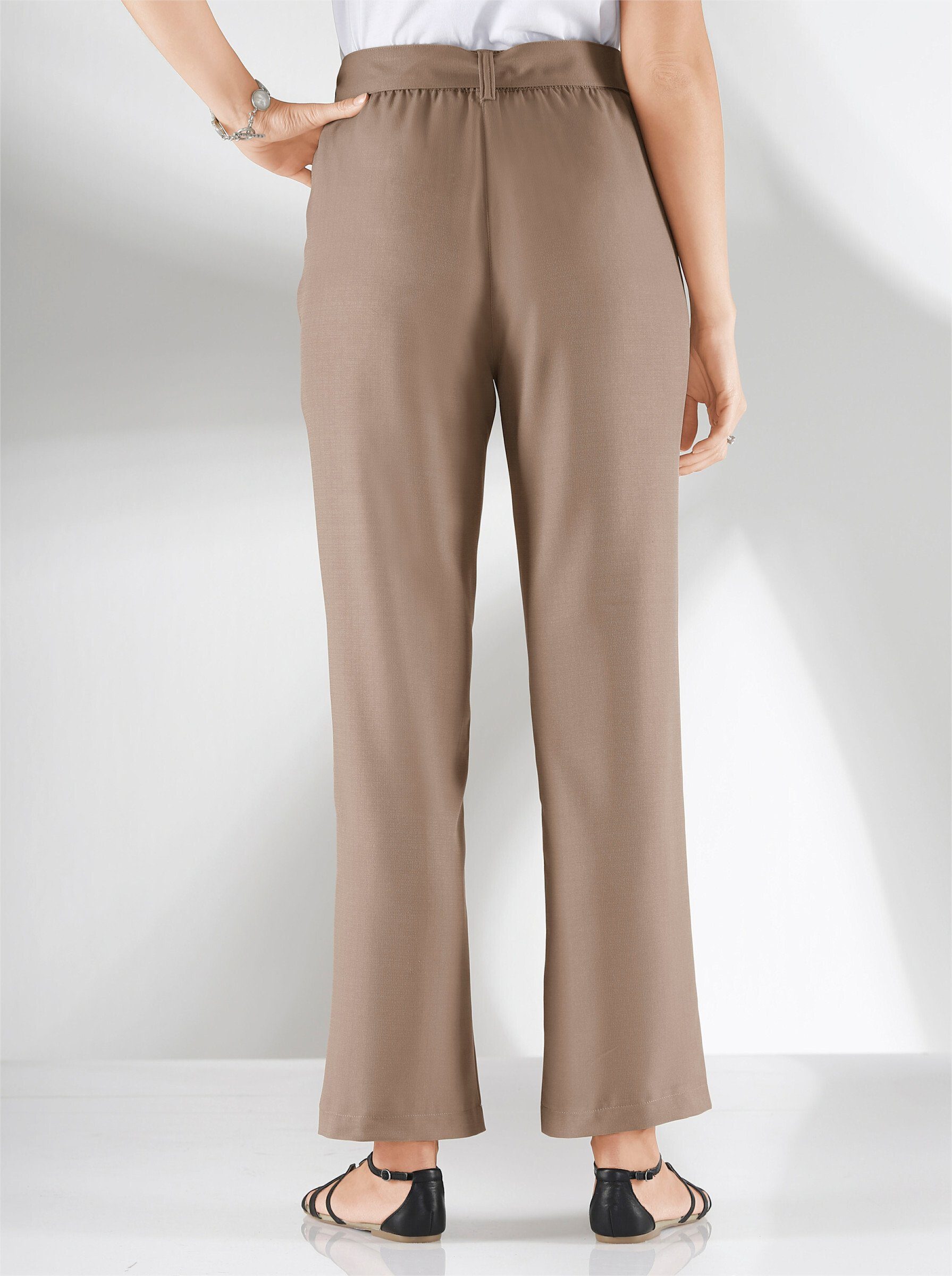 taupe WEIDEN WITT Innenbeinlänge Jerseyhose cm 69 ca.