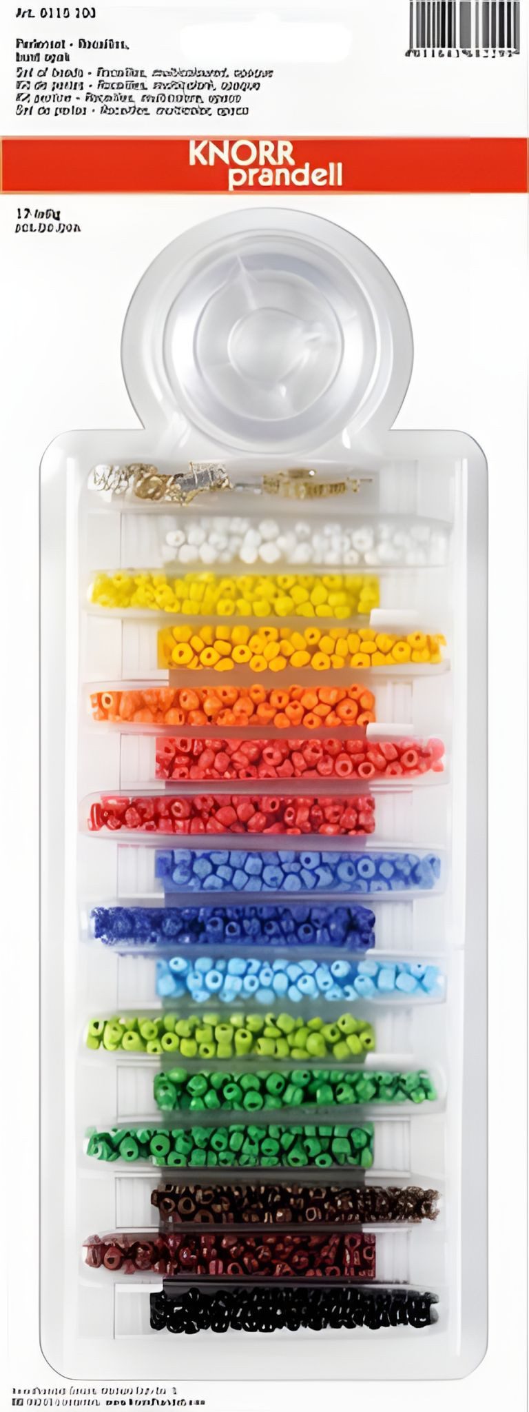 Knorr Prandell Bastelperlen KNORR PRANDELL 216115103 Rocailles-Set Ø 25 mm Glas bunt gemischt