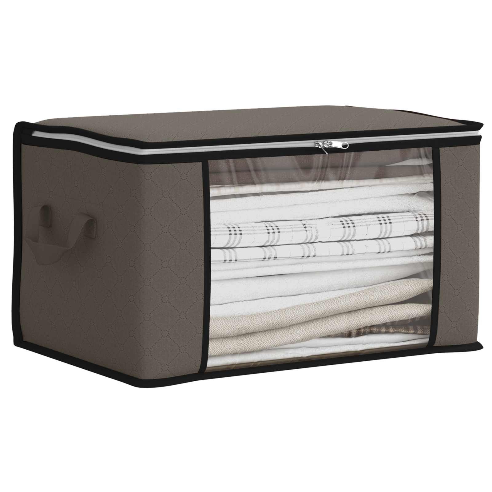 vidaXL Aufbewahrungsbox Aufbewahrungsbox mit transparentem Seitenfenster Grau (1 St)