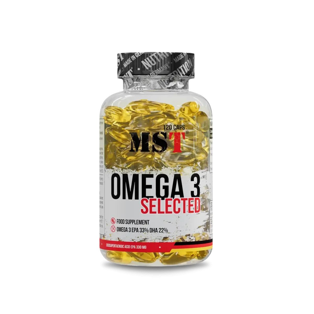 MST Nutrition Omega 3 Selected 120 Kapseln Kapseln, 200 g, Kapseln