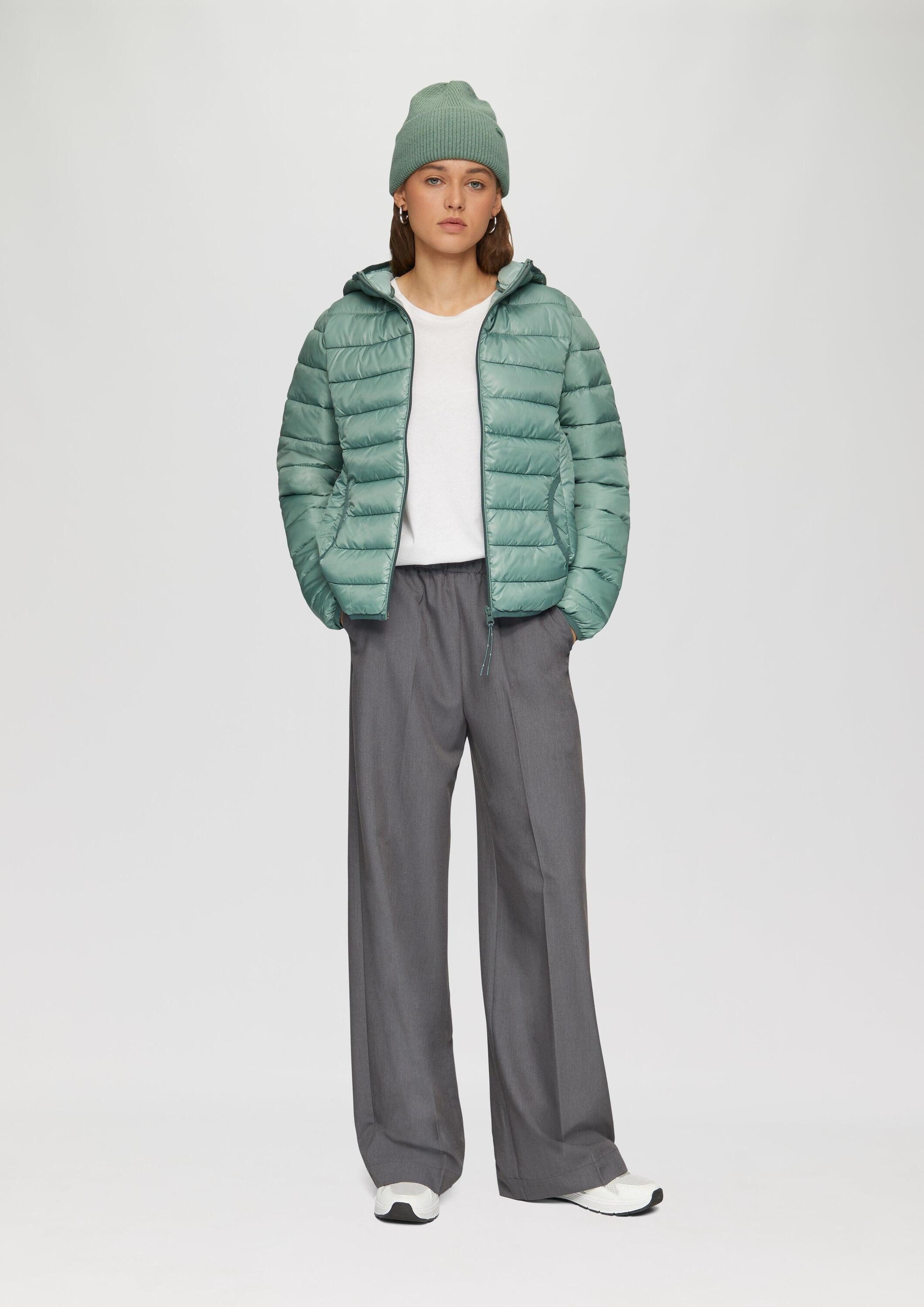 QS Winterjacke Outdoor-Jacke Gesteppte Outdoor-Jacke mit Kapuze