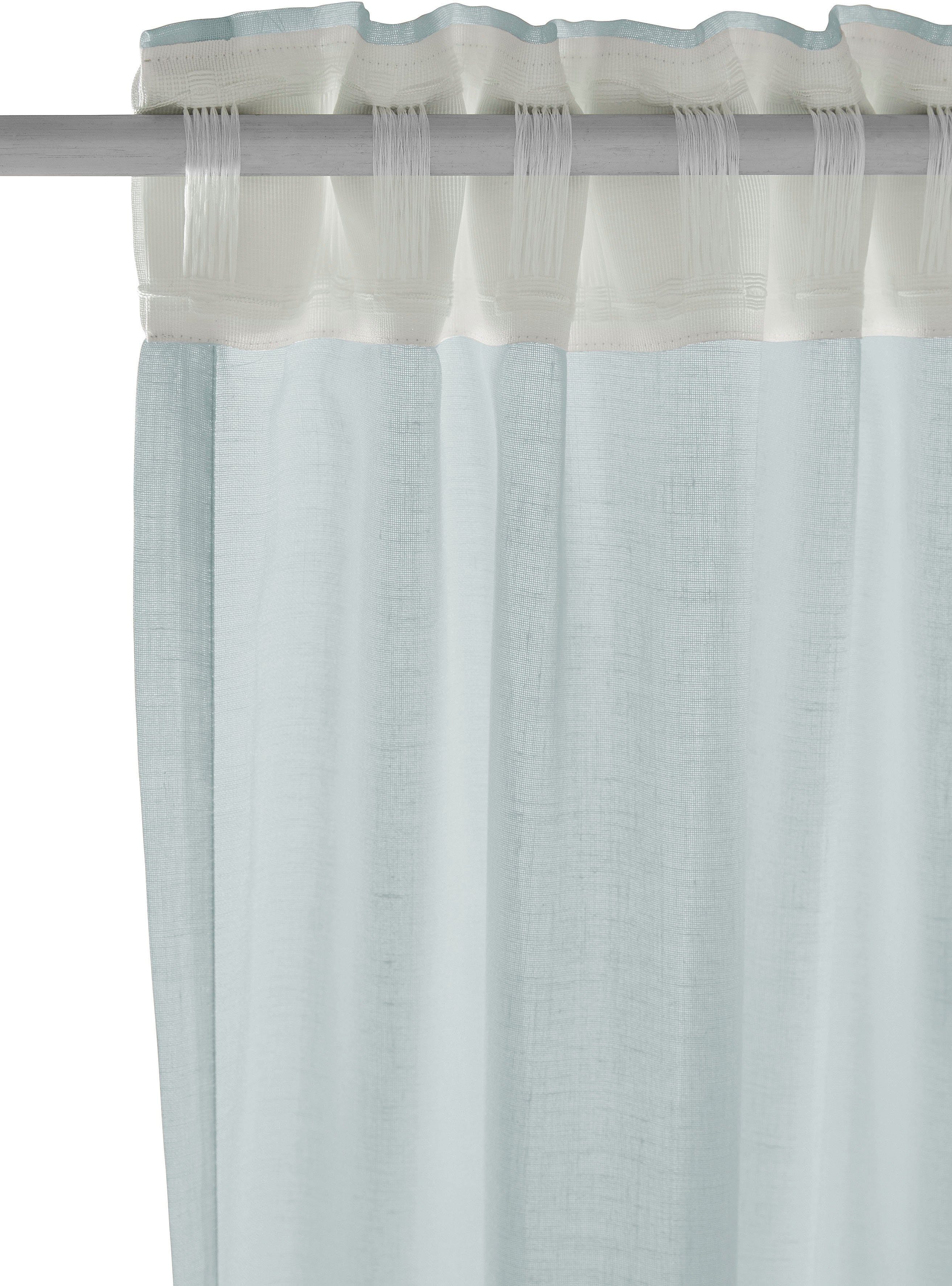 Gardine Kaida, LeGer Home by Polyester, bedruckt, transparent, Lena Multifunktionsband grün Gercke, transparent, St), verschiedene (1 Größen Farbverlauf