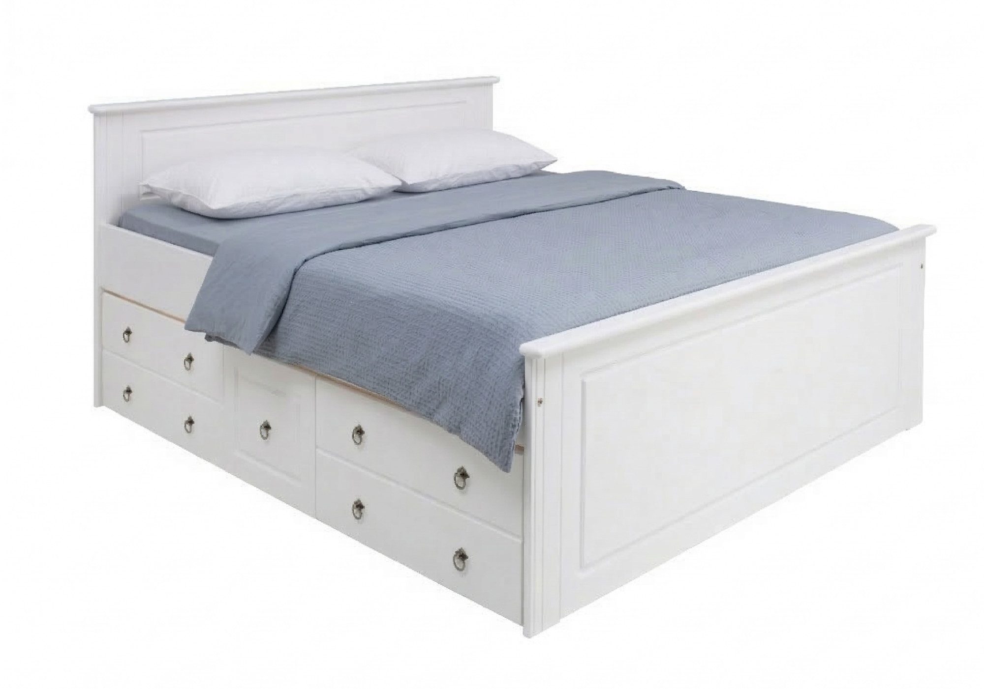 OTTO home Massivholzbett Hugo, FSC® zertifiziert, Landhausstil, zeitlos und edel (auch als Super Sparset inklusive Schubkästen), Stauraumbett, extra belastbar,  – Bild 5 von 5