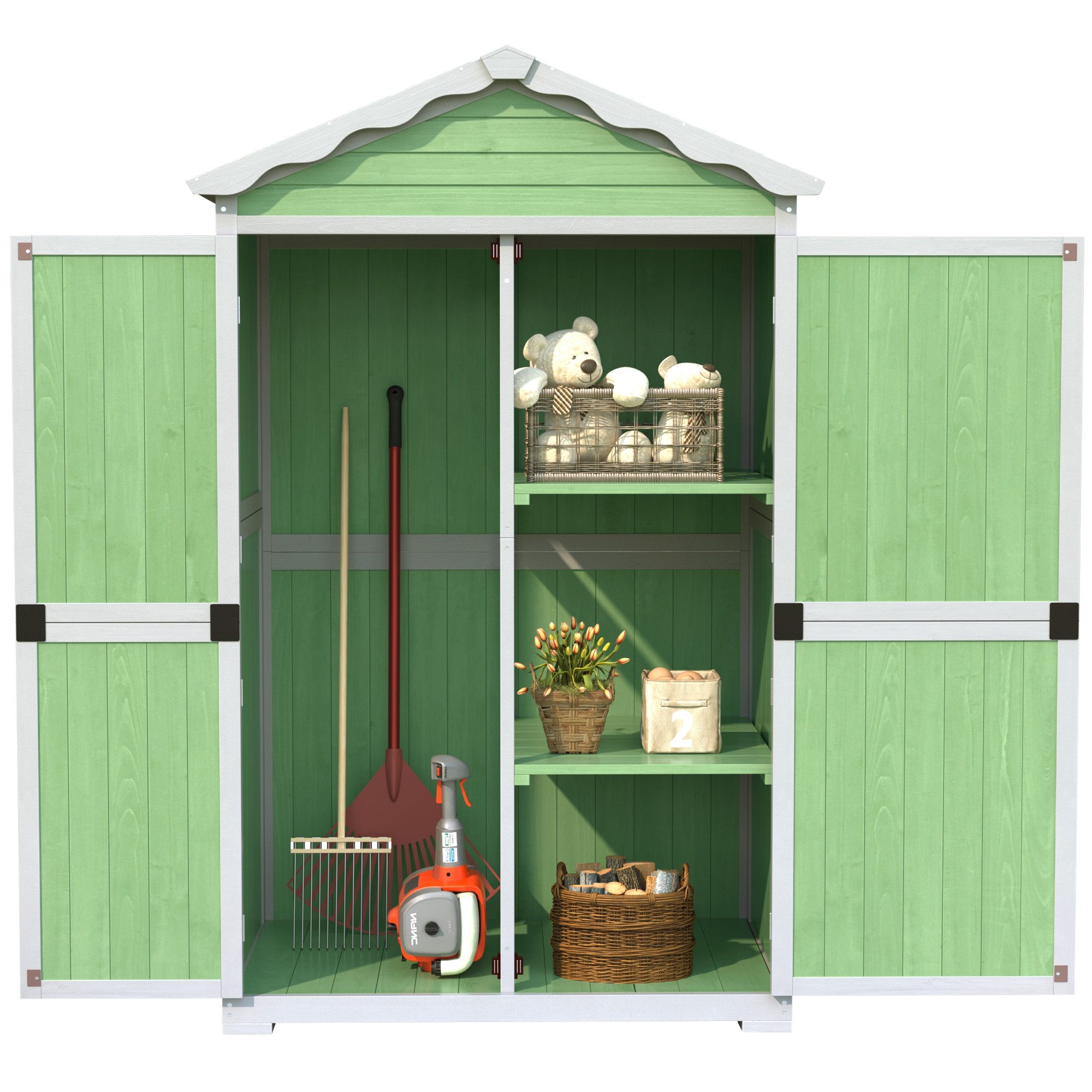 HAUSS SPOLE Geräteschrank Gartenmöbel Aufbewahrungsschuppen, Werkzeughaus f günstig online kaufen