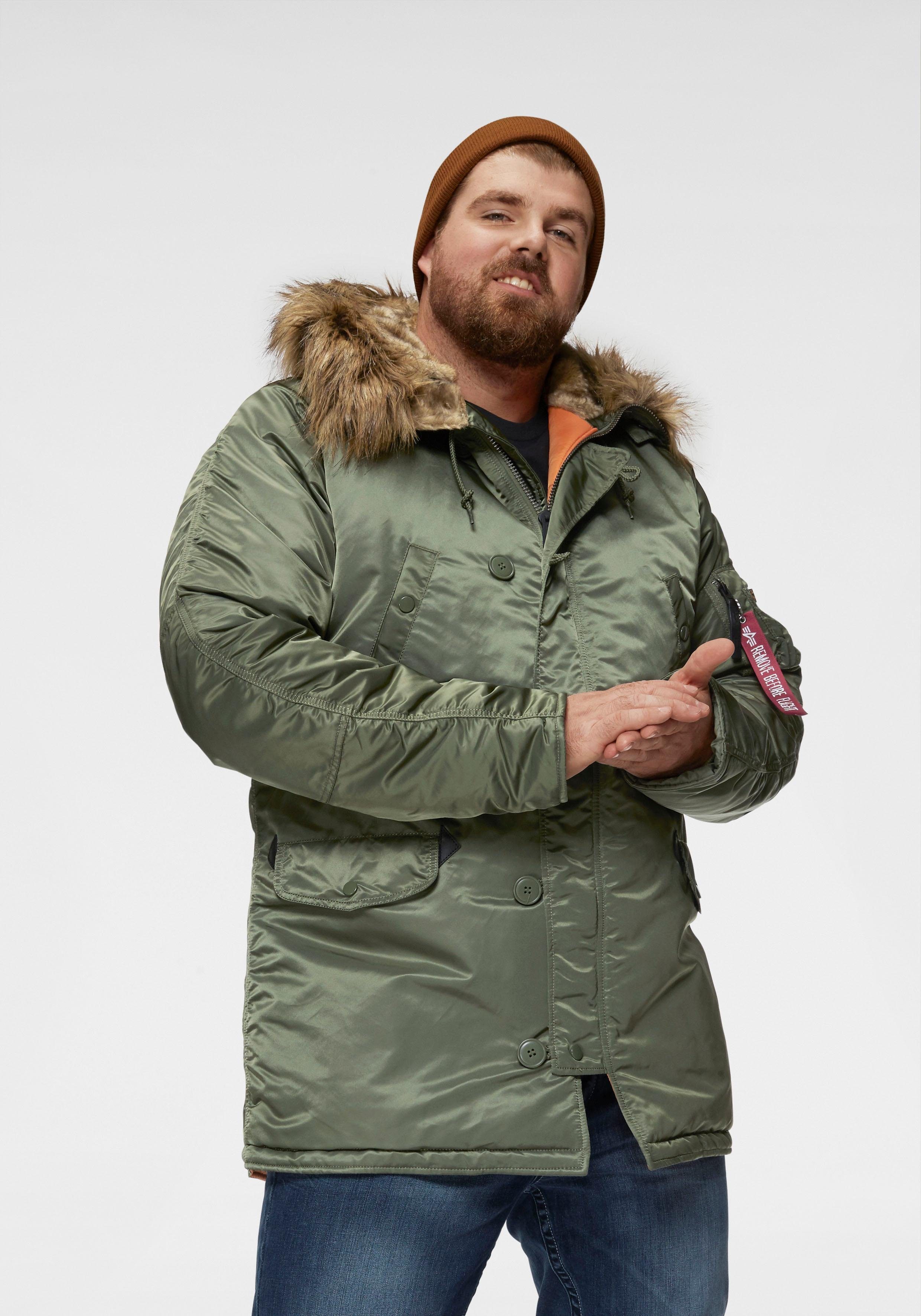 Alpha Industries Parka N3B VF 59 mit abnehmbarem Kunstfellkragen