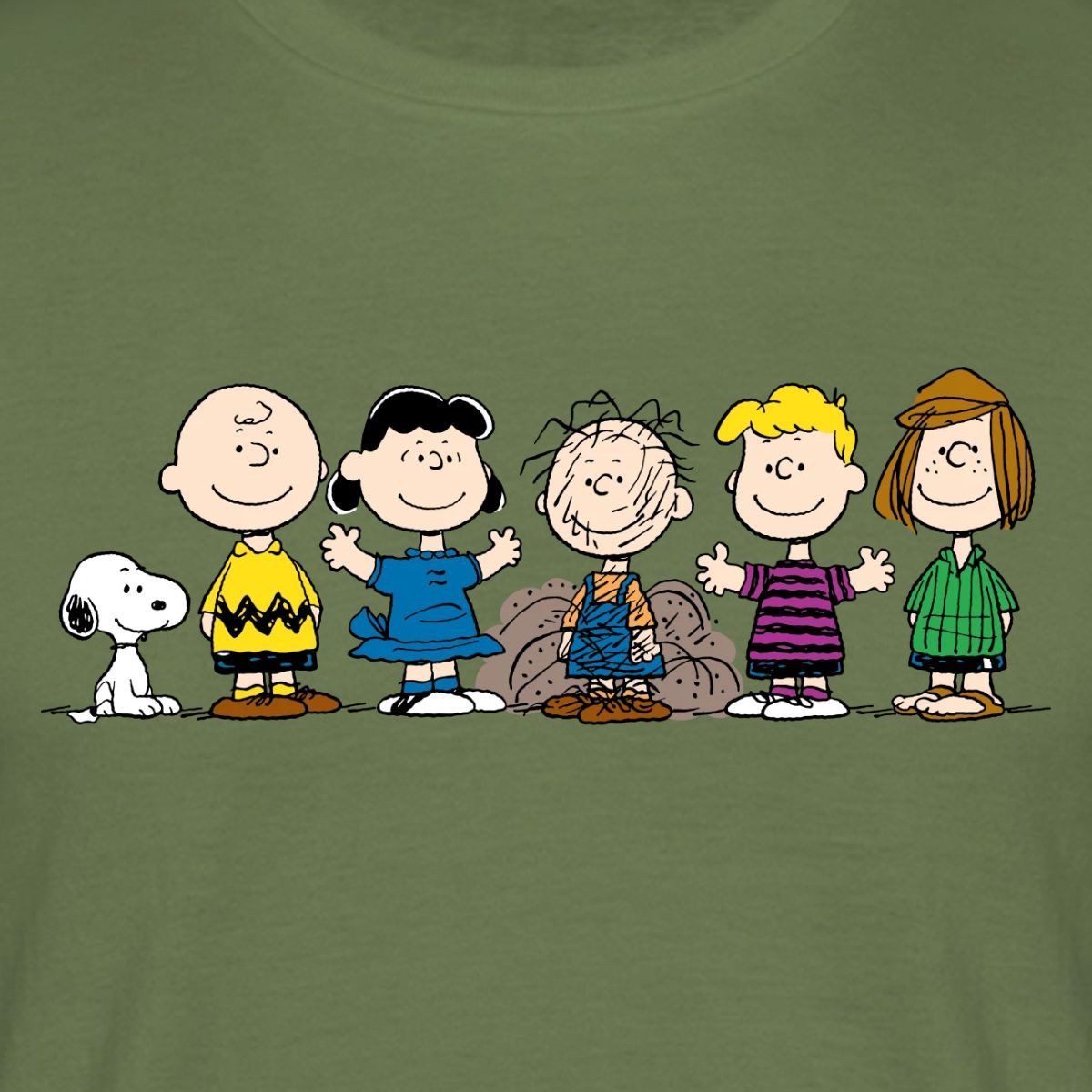 Spreadshirt T-Shirt Peanuts Snoopy Und Seine Freunde Männer T-Shirt (1-tlg)