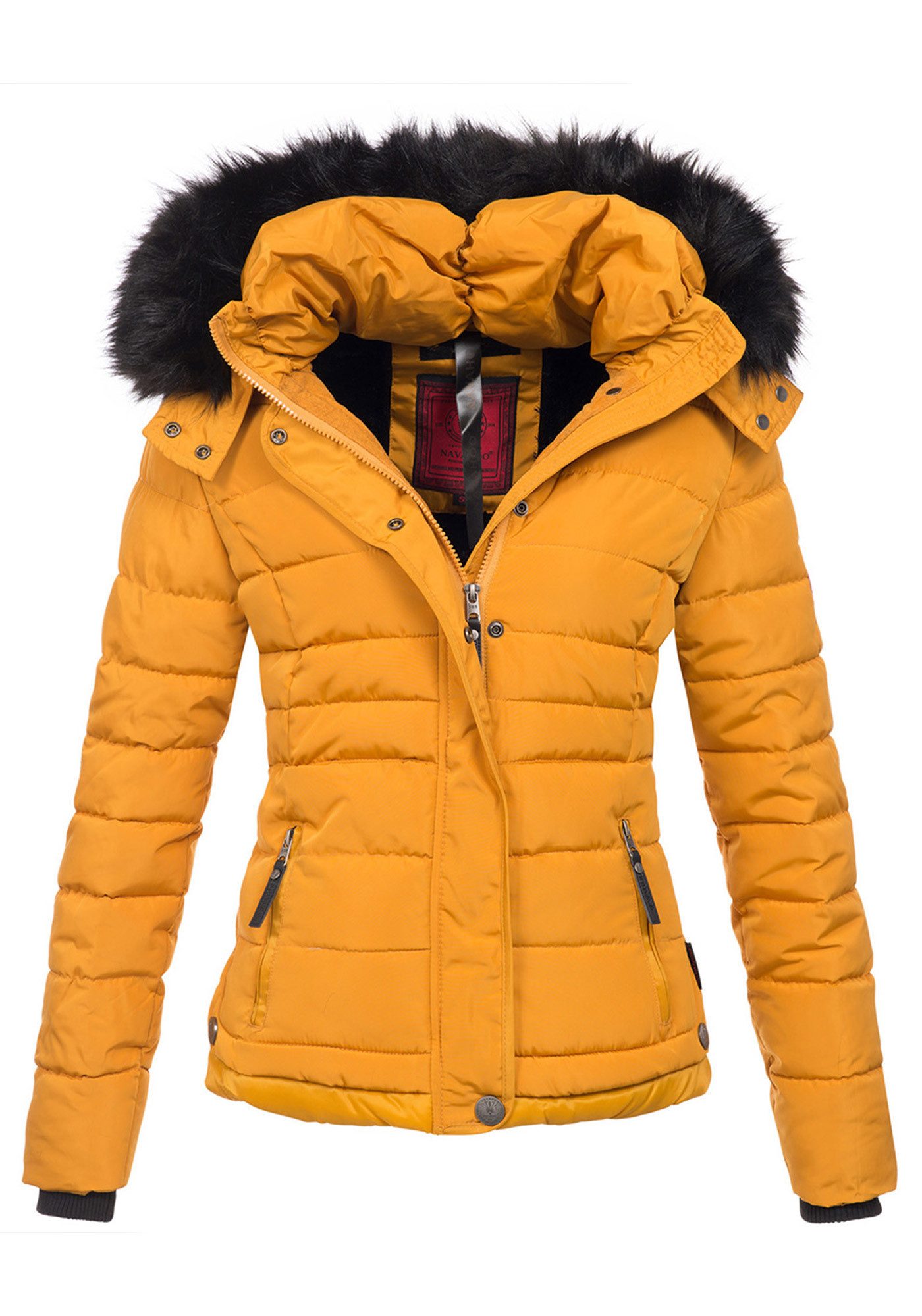 Navahoo Steppjacke Chloe hochwertige Winterjacke mit abnehmbarer Kapuze – Bild 5 von 5