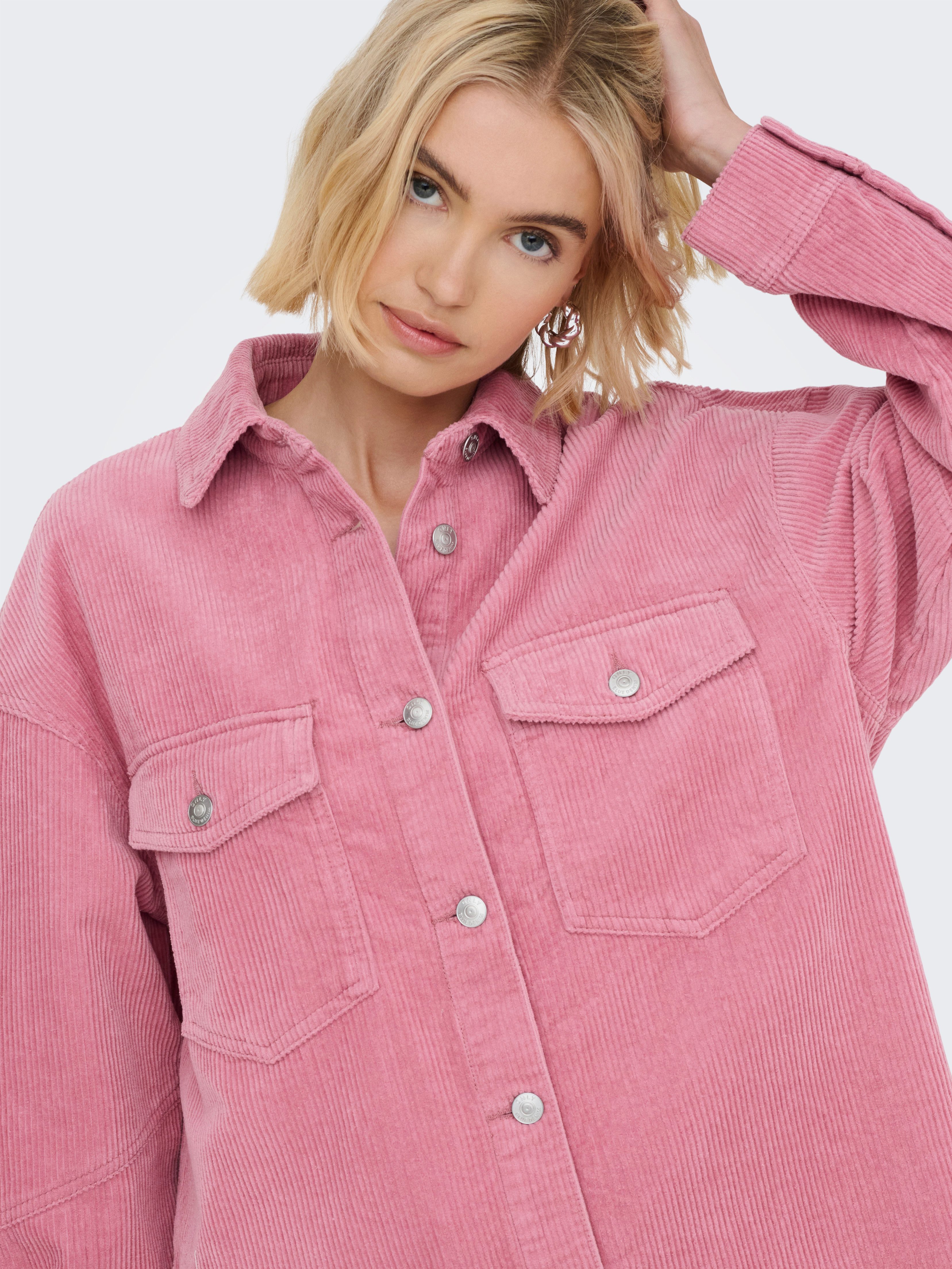 ONLY Hemdbluse ONLTIGGY L/S CORD SHACKET PNT Baumwolle, oversize – Bild 4 von 5