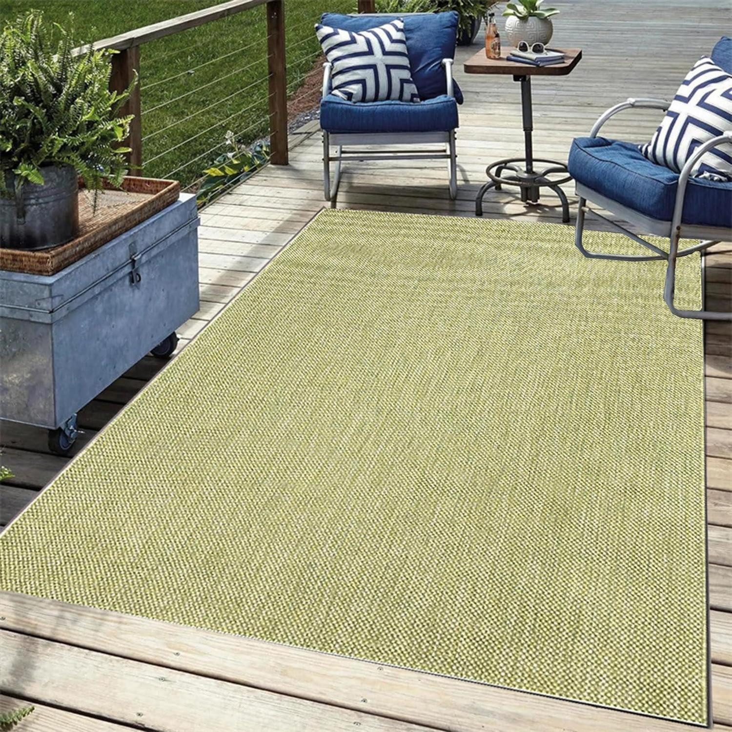 LuxusKollektion Outdoorteppich Outdoor Teppich wetterfest 200x300cm, rechteckig, Höhe: 10 mm