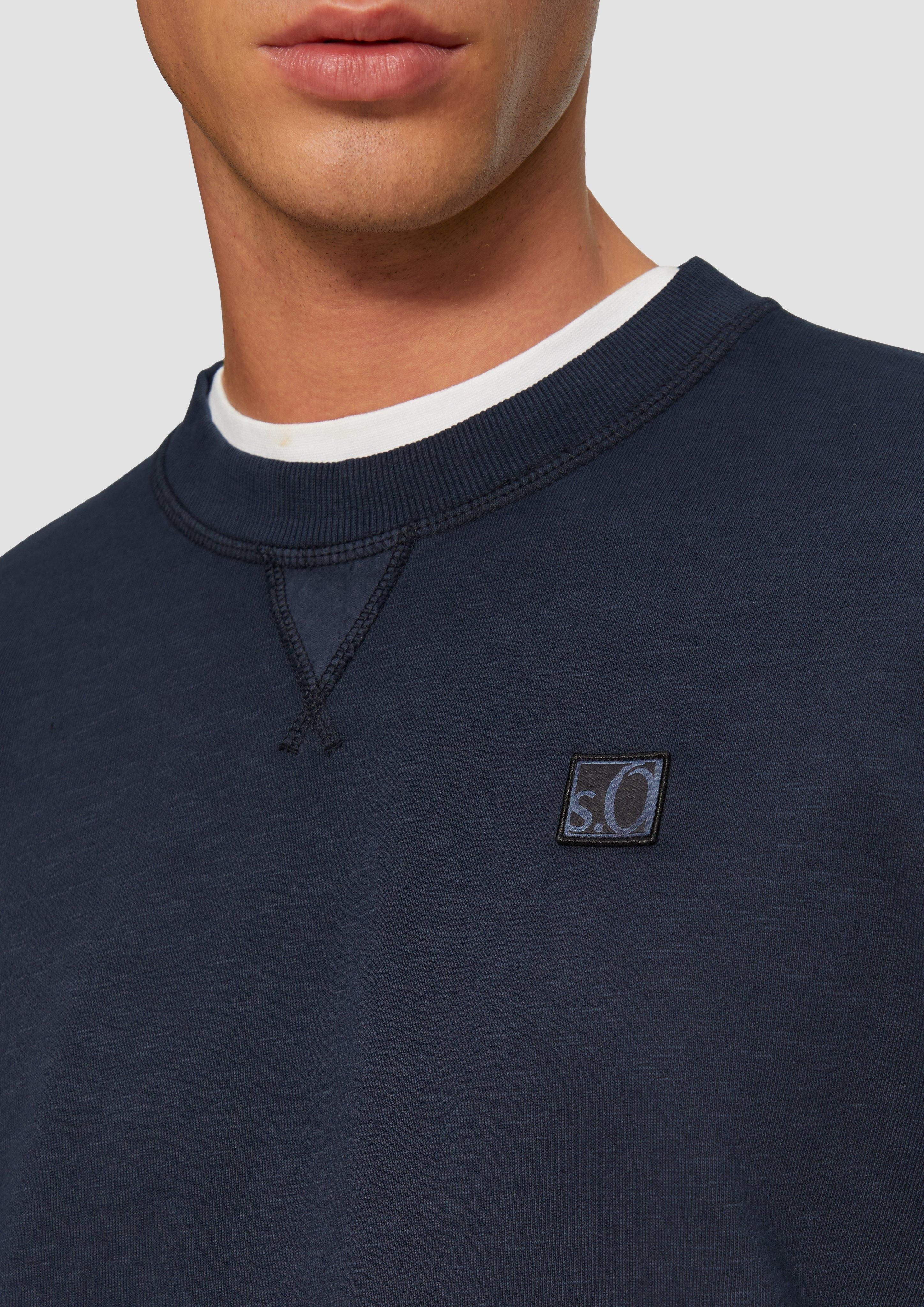 s.Oliver Sweatshirt Sweatshirt mit Garment Dye günstig online kaufen