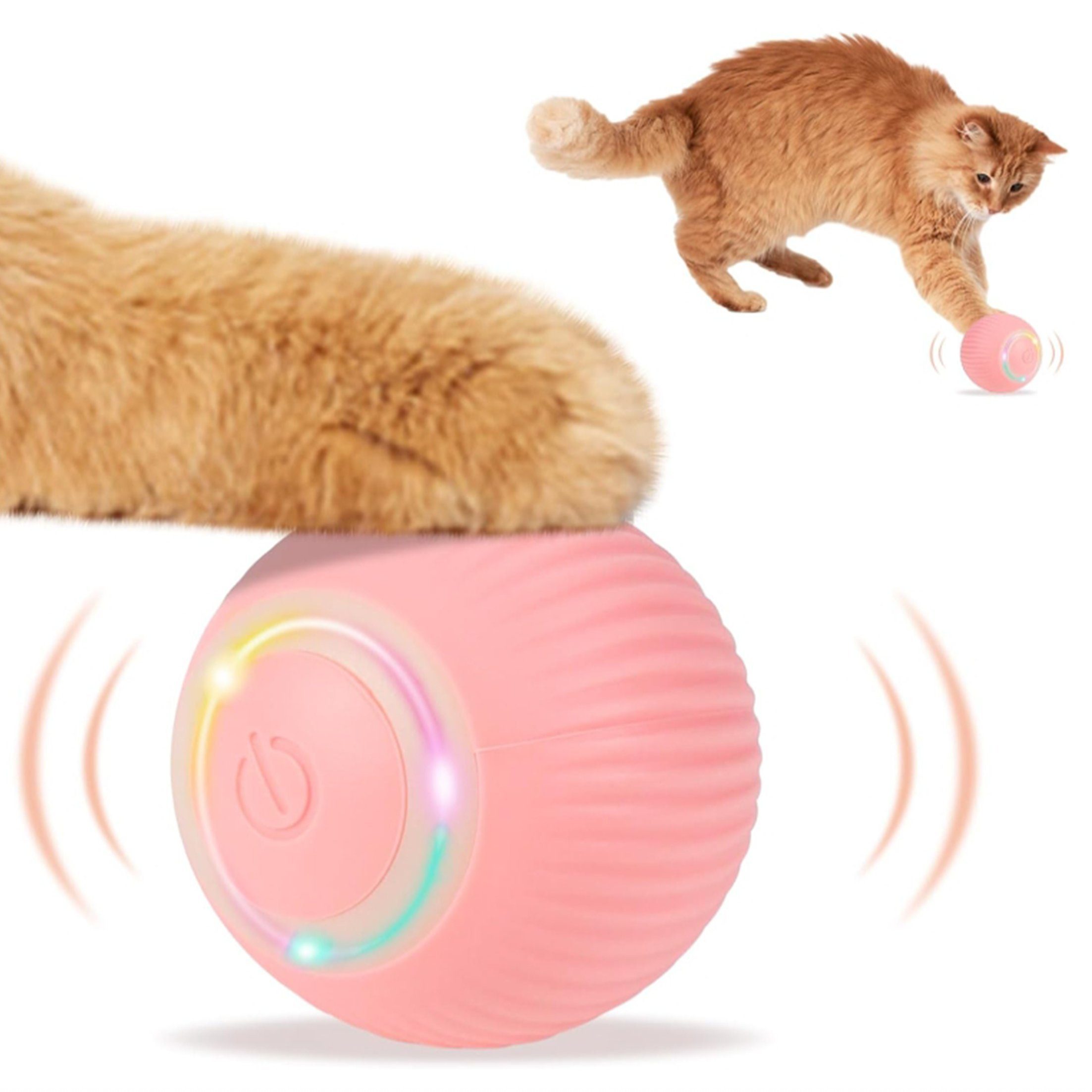 HUNKA Tierball Interaktives Katzenspielzeug,elektrischer Katzenball,zahn-und bissfest