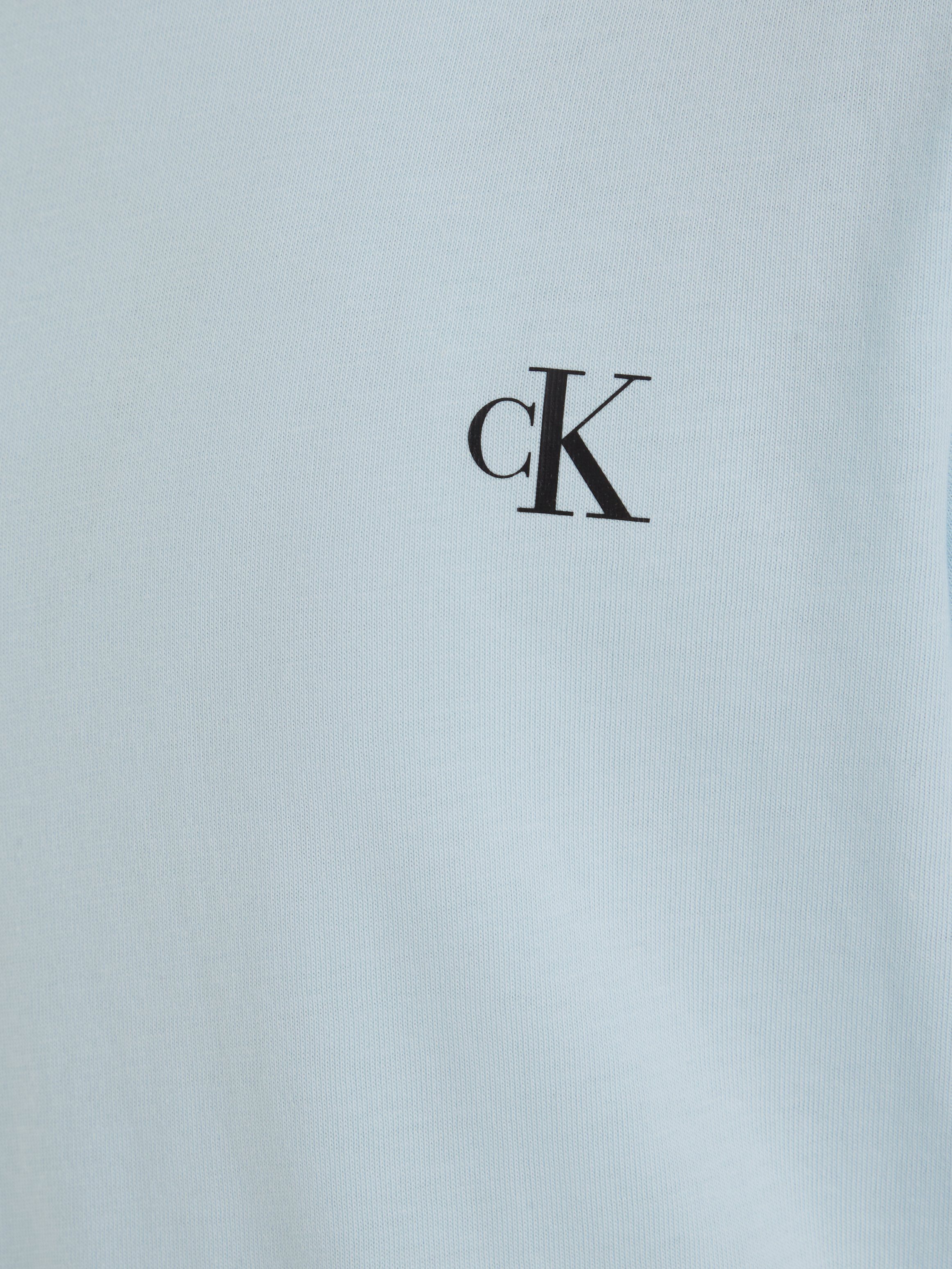 / Black TOP Calvin Ck T-Shirt Jeans mit Logodruck Keepsake Klein MONOGRAM Blue 2-PACK