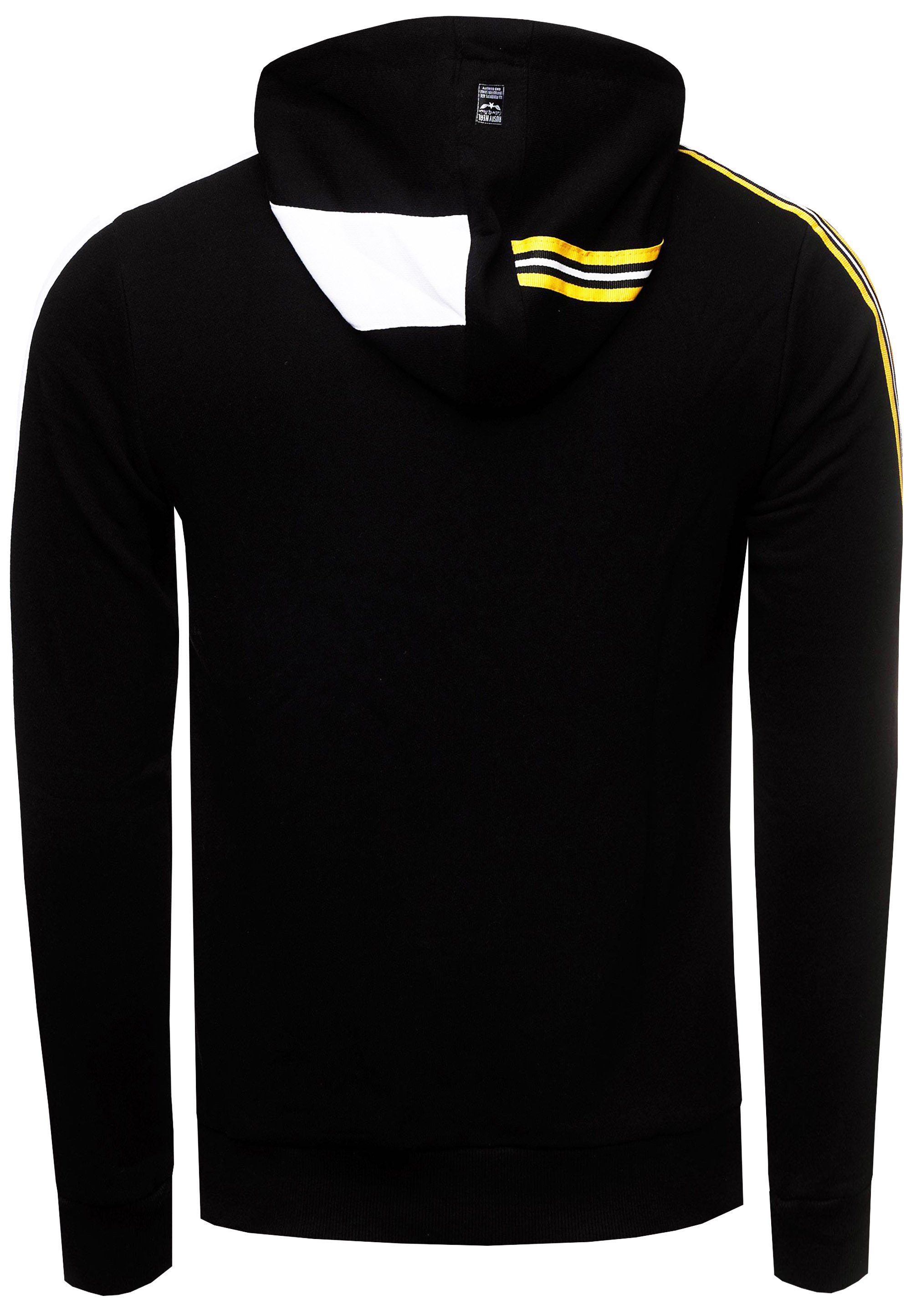 Rusty Kapuzensweatshirt Design sportlichem in Neal schwarz