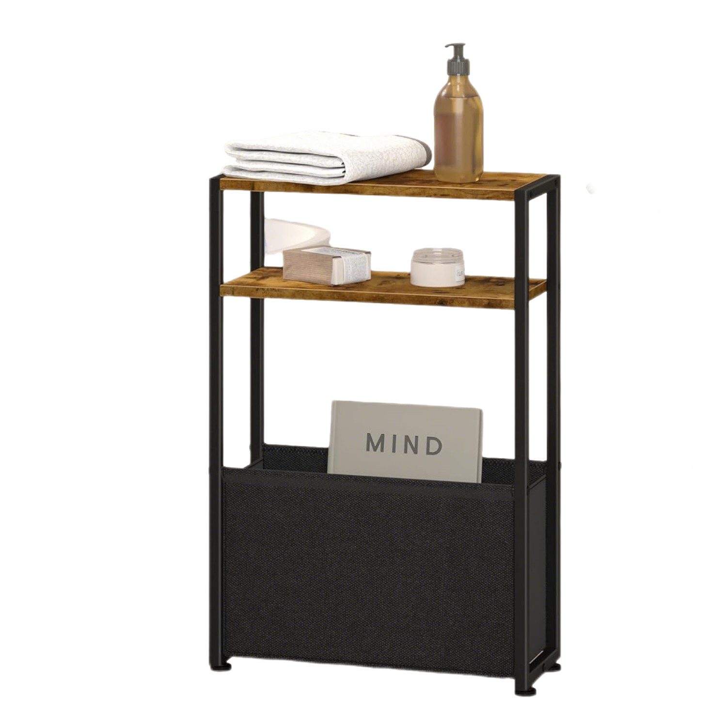 HEYHIPPO Ablageregal Schmaler Tisch mit Stoffkorb (65x40cm), platzsparend f günstig online kaufen