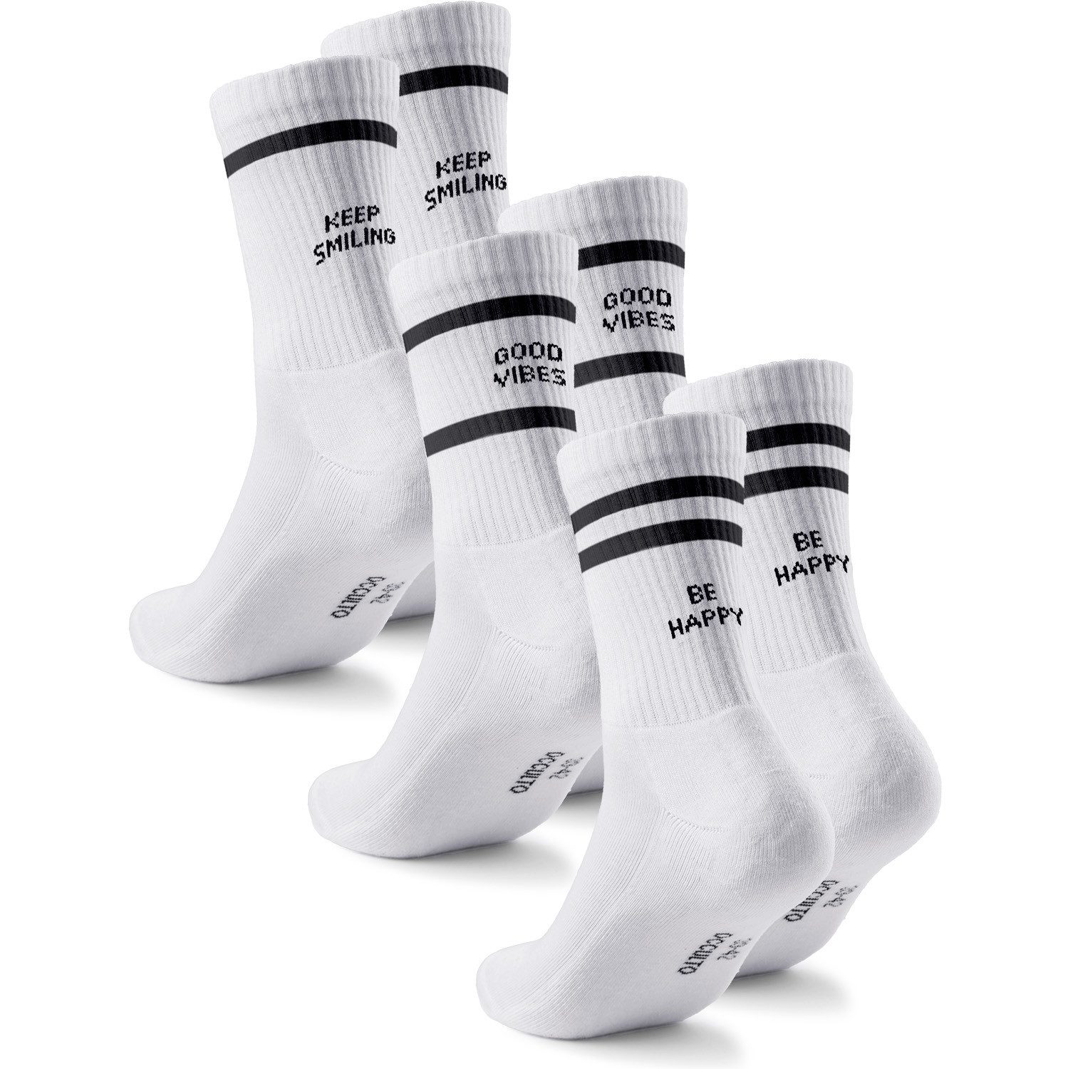 Tennissocken Damen & Herren Statement Tennis Socken 3er Pack (Modell: Leo)
