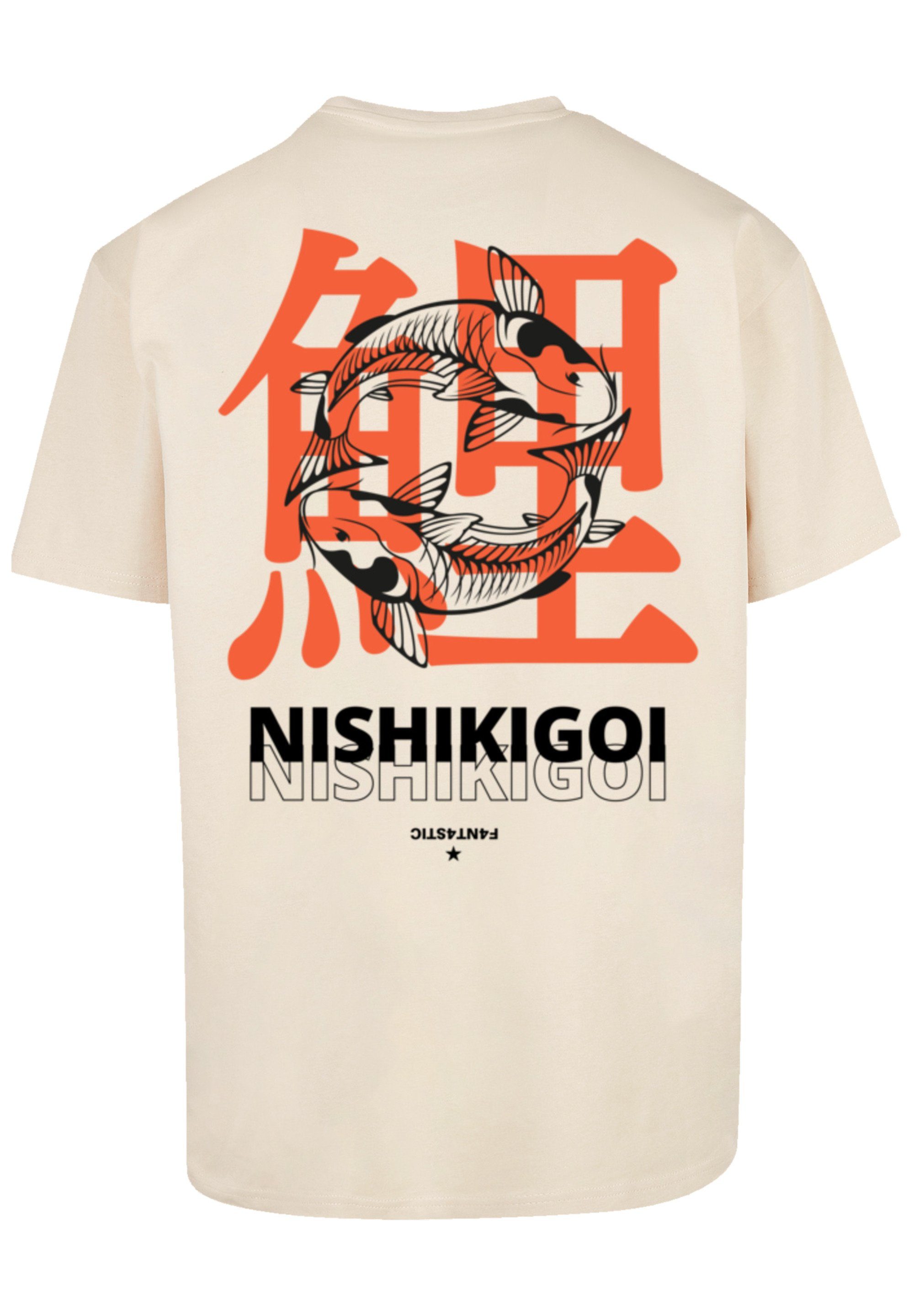 F4NT4STIC T-Shirt Nishikigoi Koi Print Grafik sand Japan