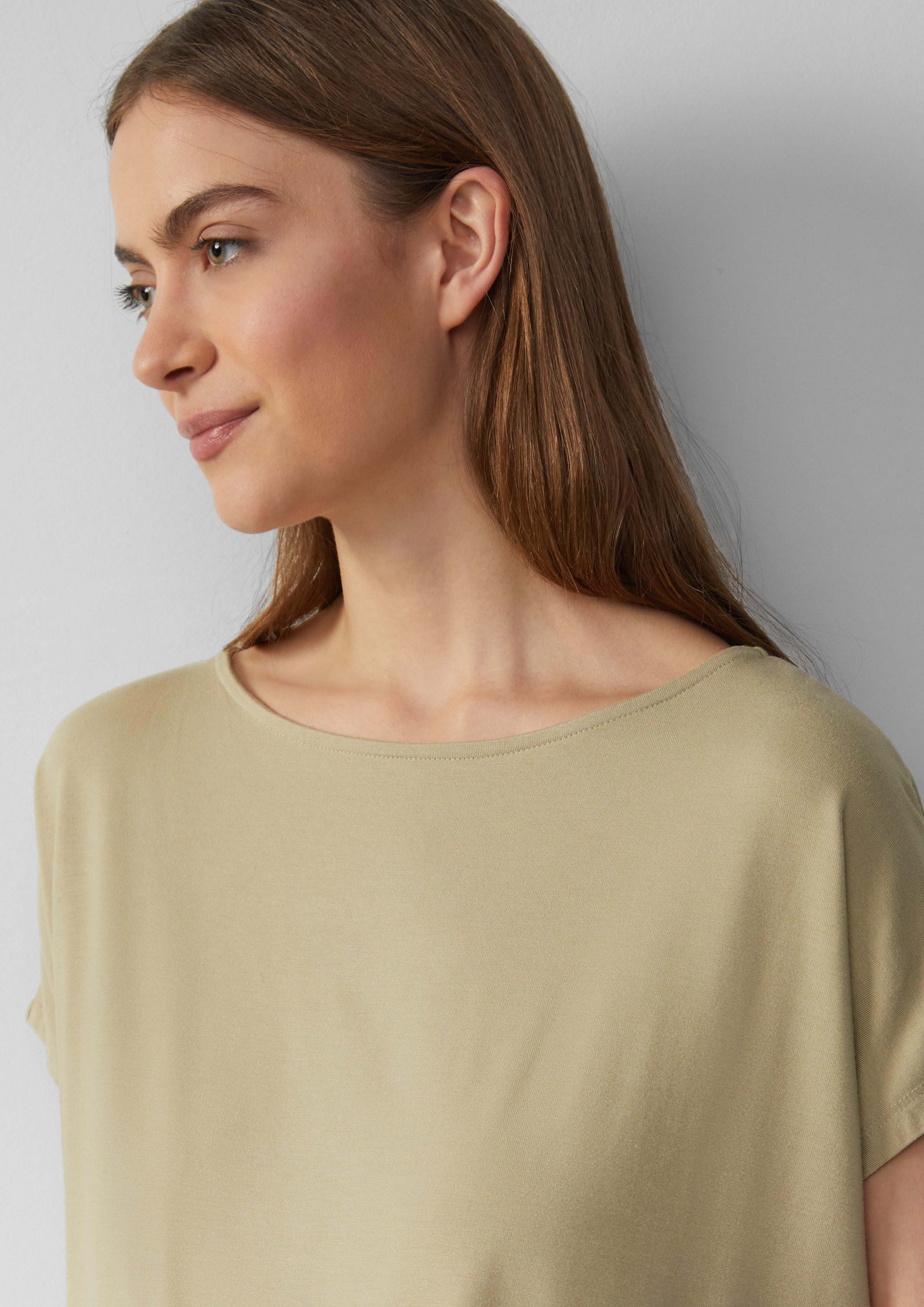 s.Oliver Shirttop Viskosemix-T-Shirt im Relaxed Fit günstig online kaufen