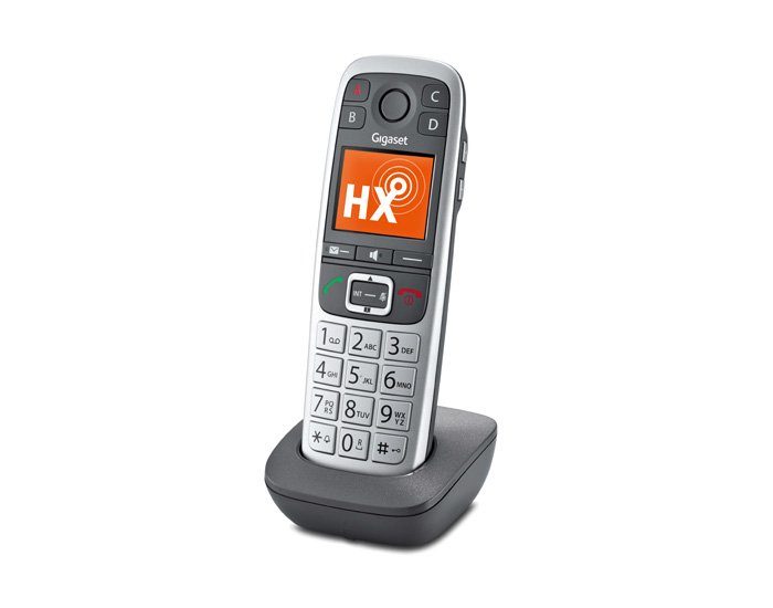 Gigaset E560HX Schnurloses DECT-Telefon (Mobilteile: 1),  „Extra-Laut\'\'-Taste für die Hörerlautstärke