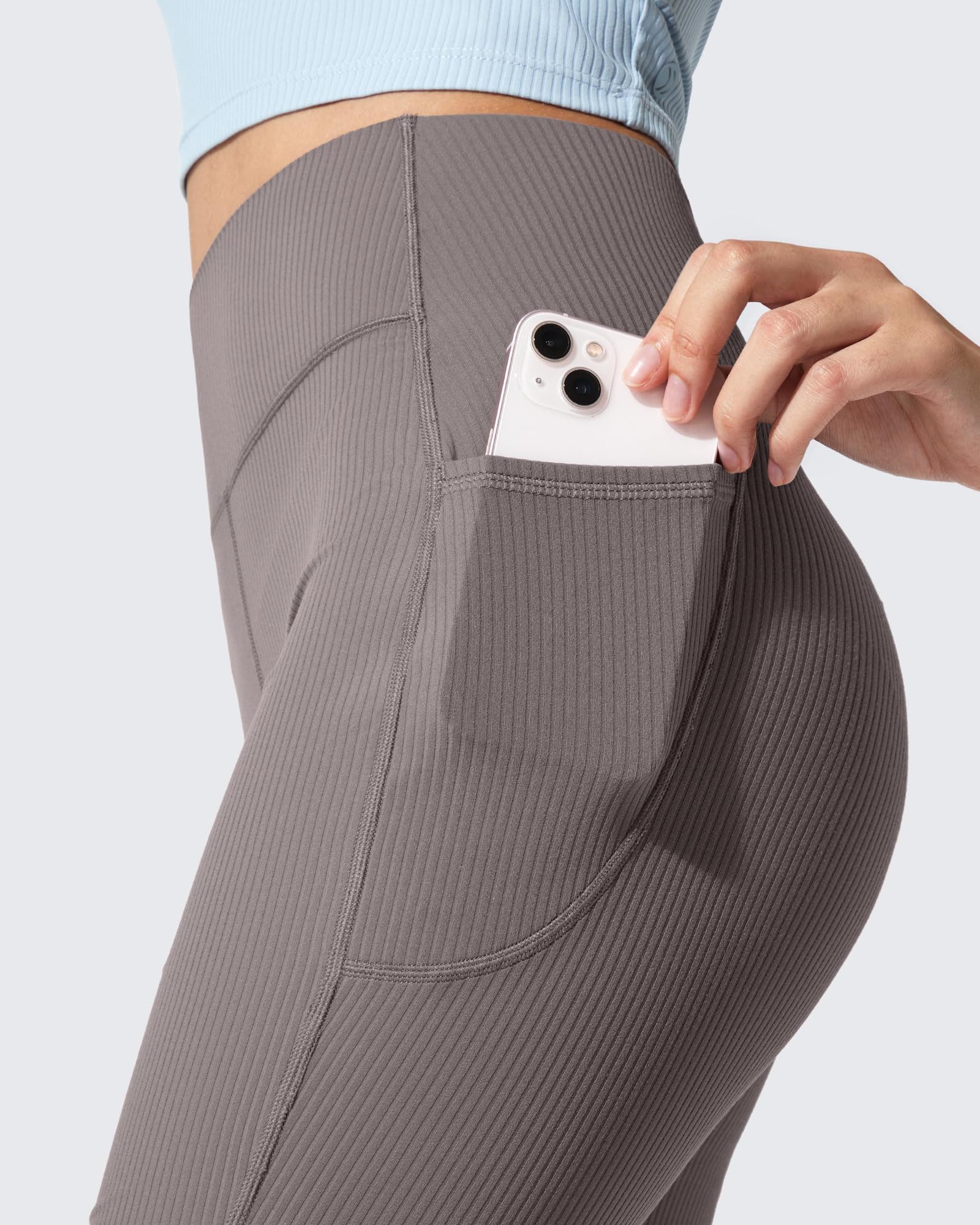 G4Free Jogginghose G4Free Damen hoher Schlaghose gerippte Yogahose Joggingh günstig online kaufen