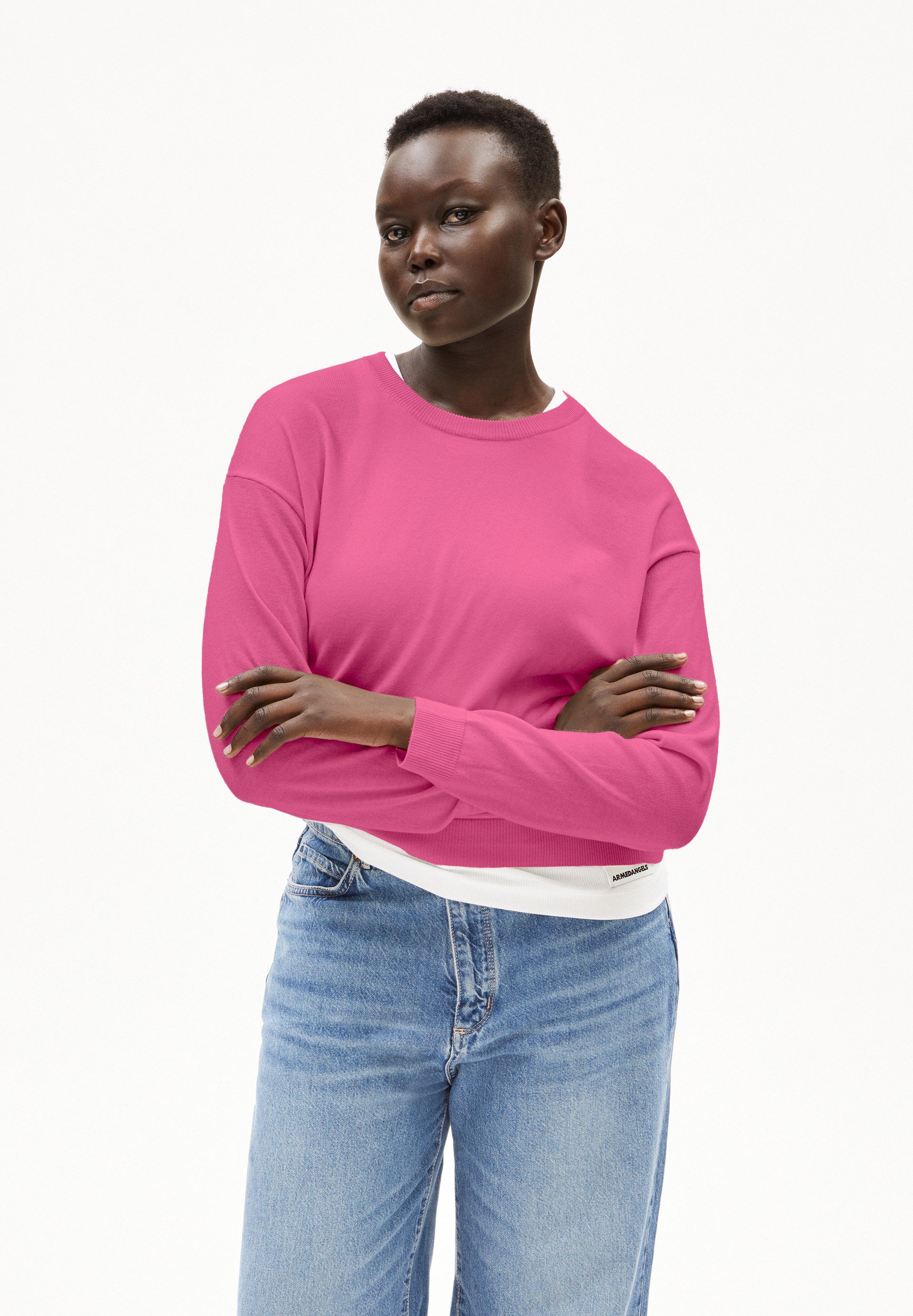 Armedangels Strickpullover LARUNAA Pullover aus Bio-Baumwoll Mix Loose Fit