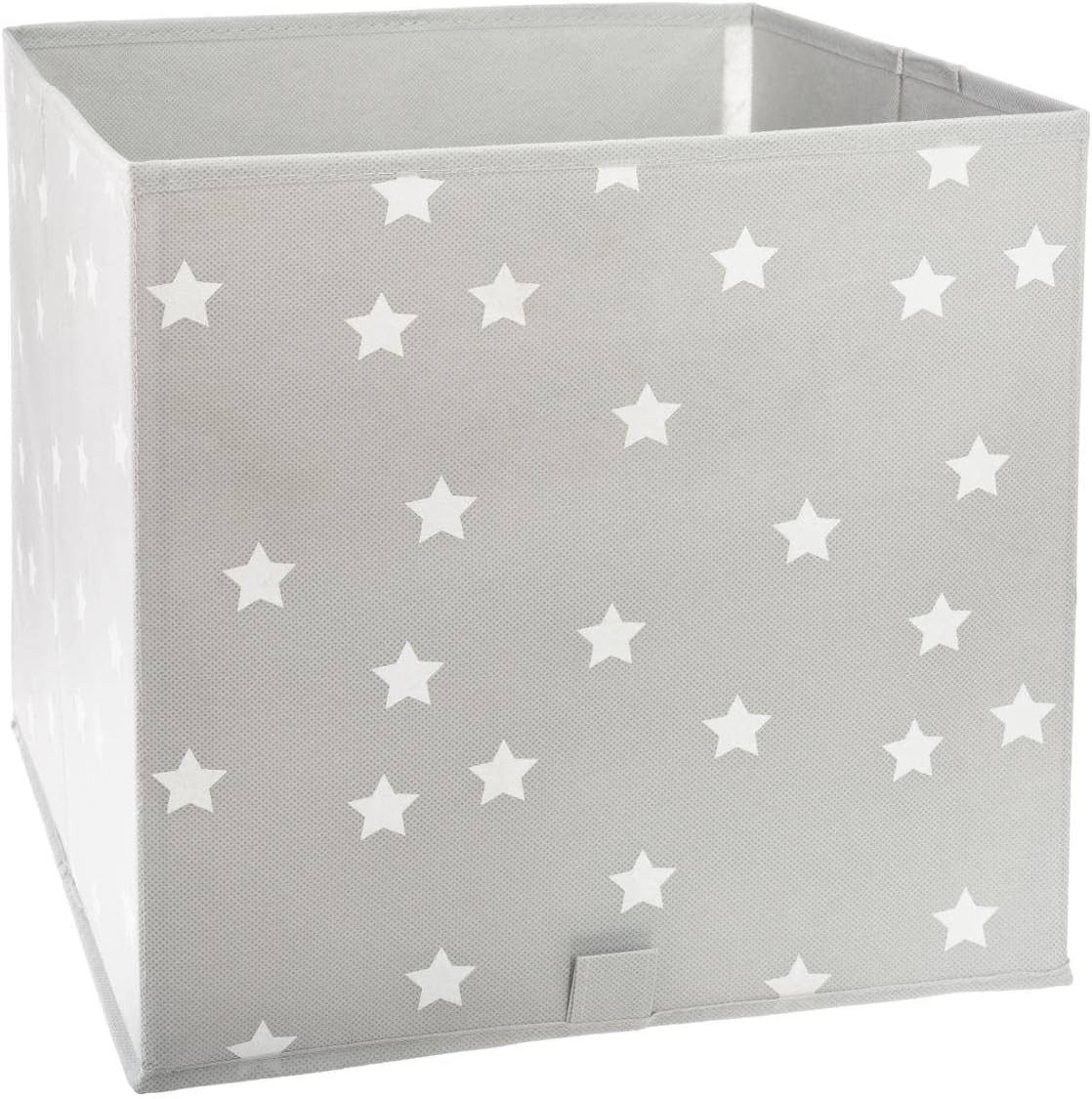 Home-trends24.de Aufbewahrungsbox Kinder Faltbox grau Sterne Aufbewahrung Box 2er-Set (2 St)