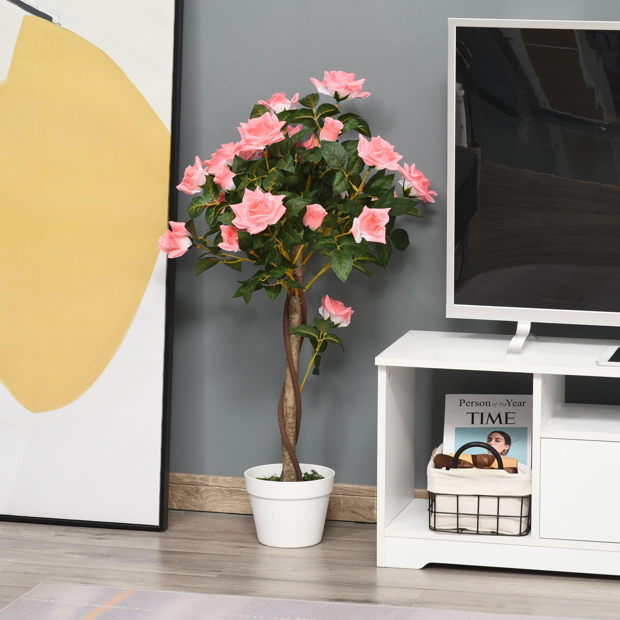 Kunstpflanze groß 90 cm, Rosenbaum im günstig online kaufen