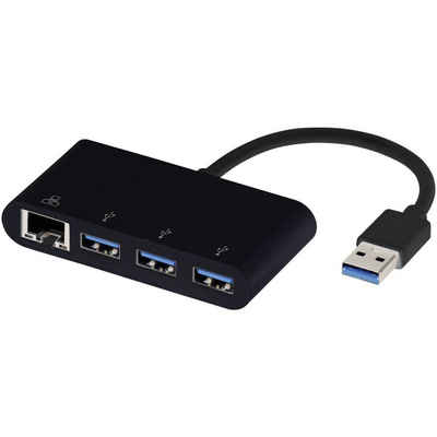 Vivanco USB Type-A Netzwerk Adapter + HUB USB-Adapter