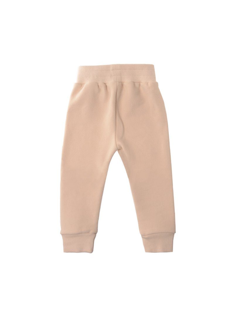 mit Rippbündchen Sweathose Liliput beige elastischen