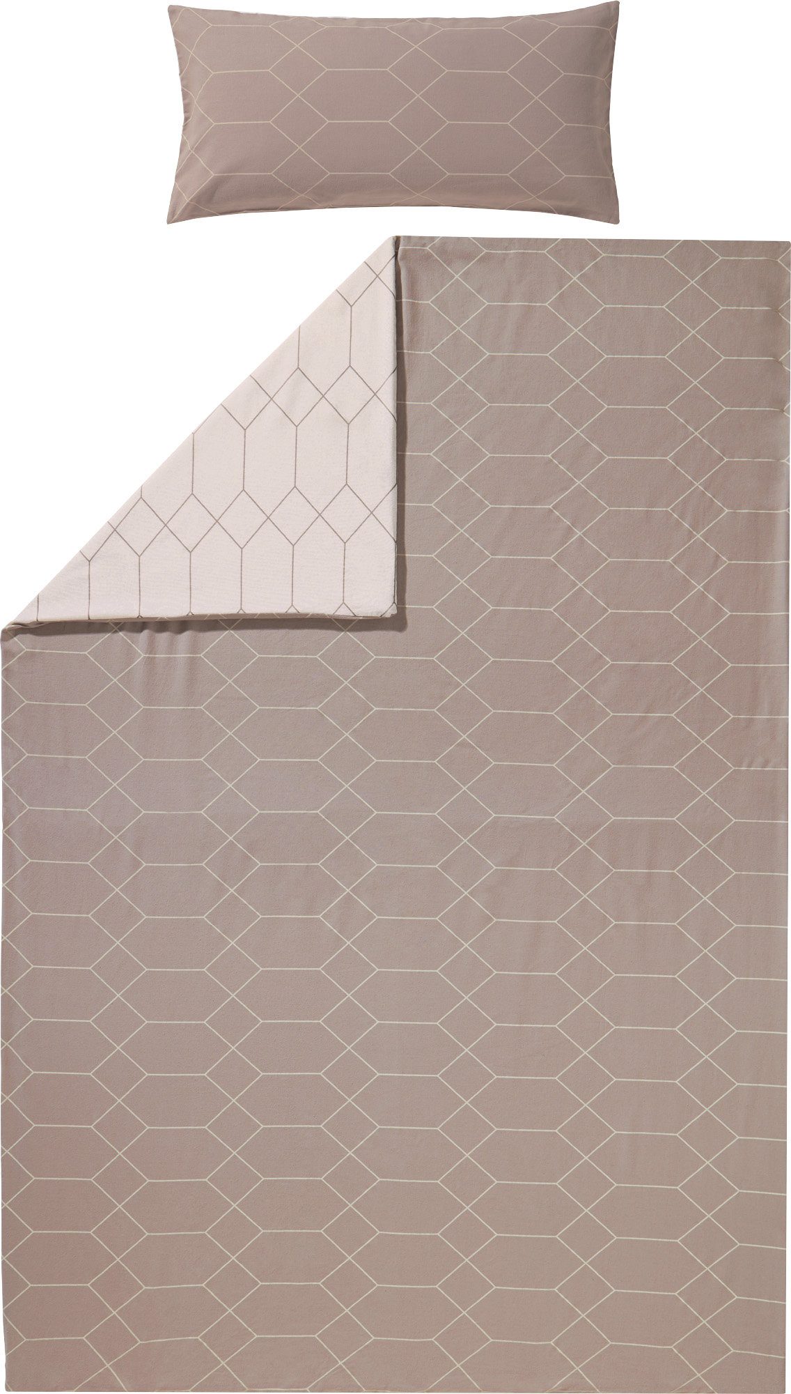REDBEST Bettwäsche Wendebettwäsche, Mako-Satin, Satin Grafik