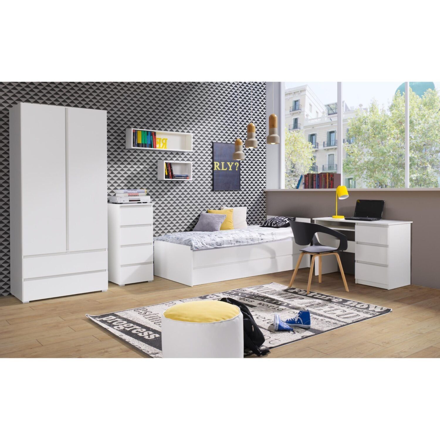 Beautysofa Bücherregal Geräumiges Bücherregal mit Schubladen günstig online kaufen