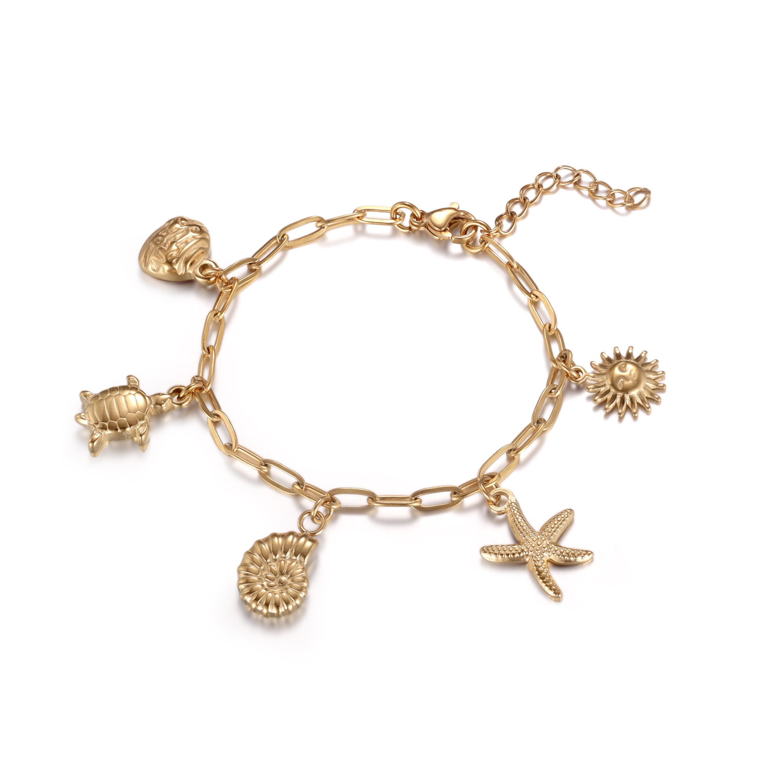 Firetti Bettelarmband Schmuck Geschenk Edelstahl Armschmuck Armkette Ocean